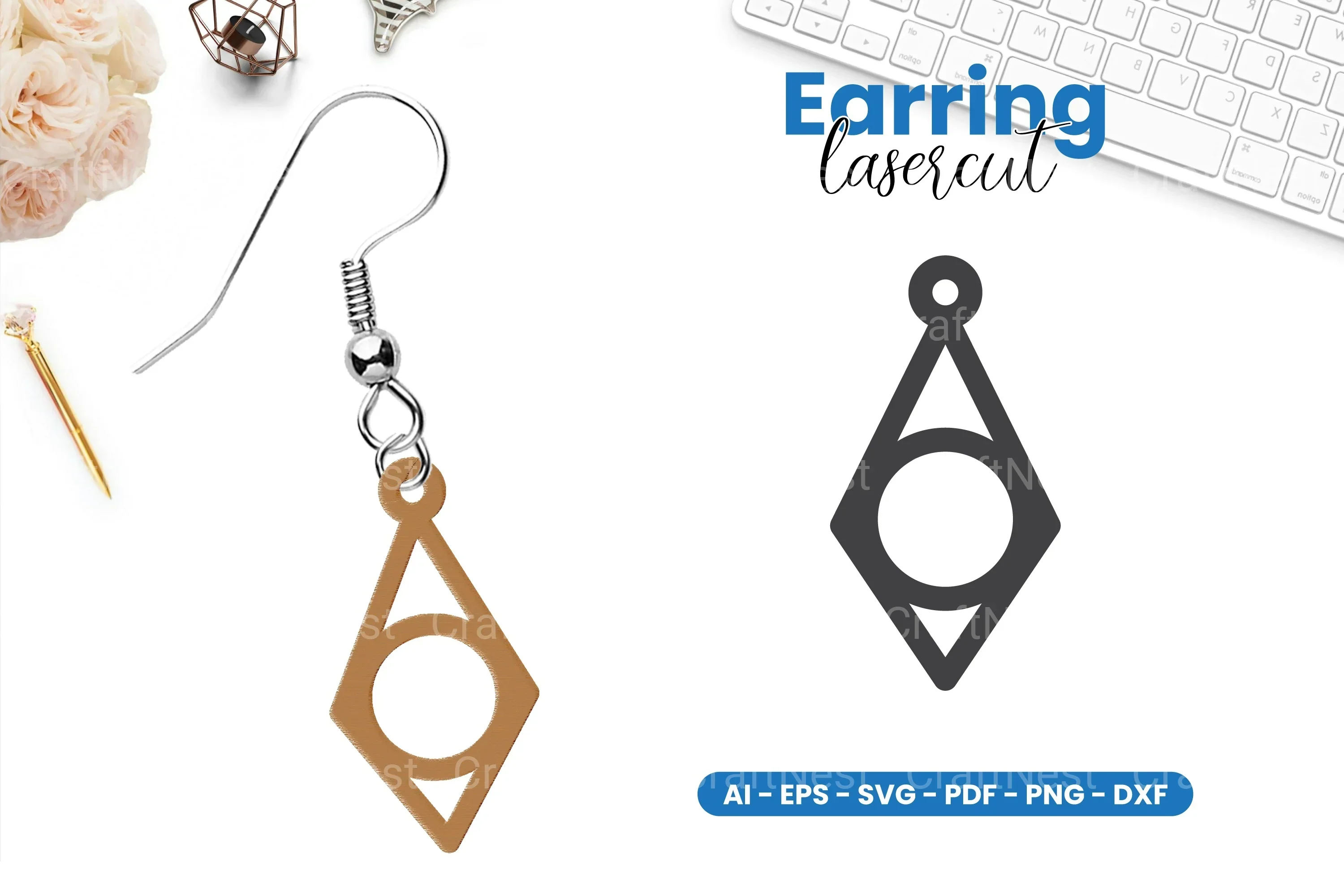 Earring Lasercut SVG Bundle