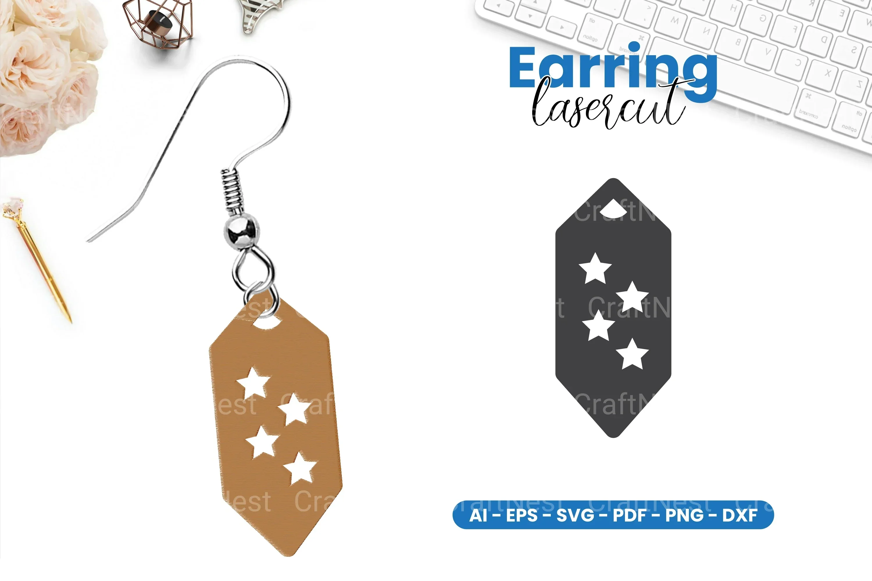 Earring Lasercut SVG Bundle