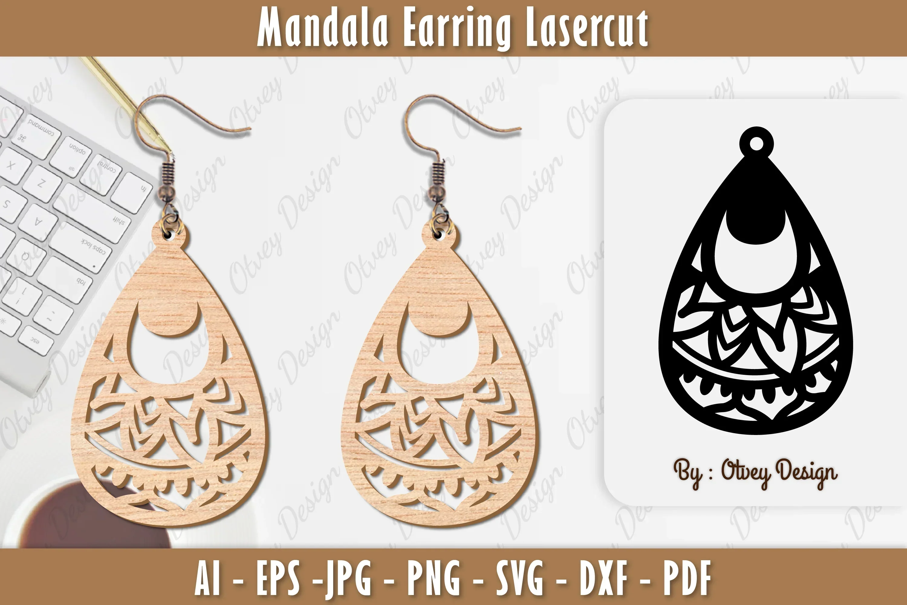 Earring Mandala SVG Bundle