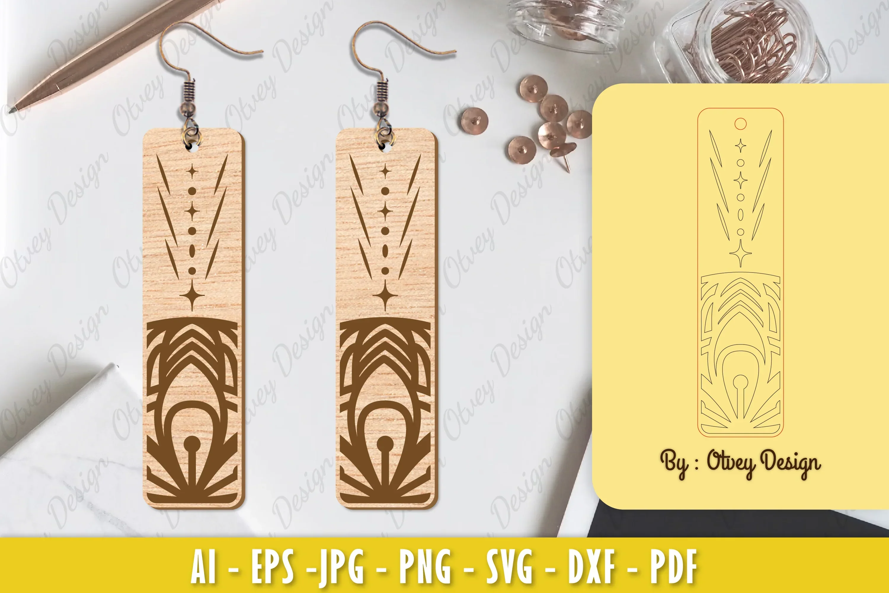 Earrings Mandala SVG Bundle