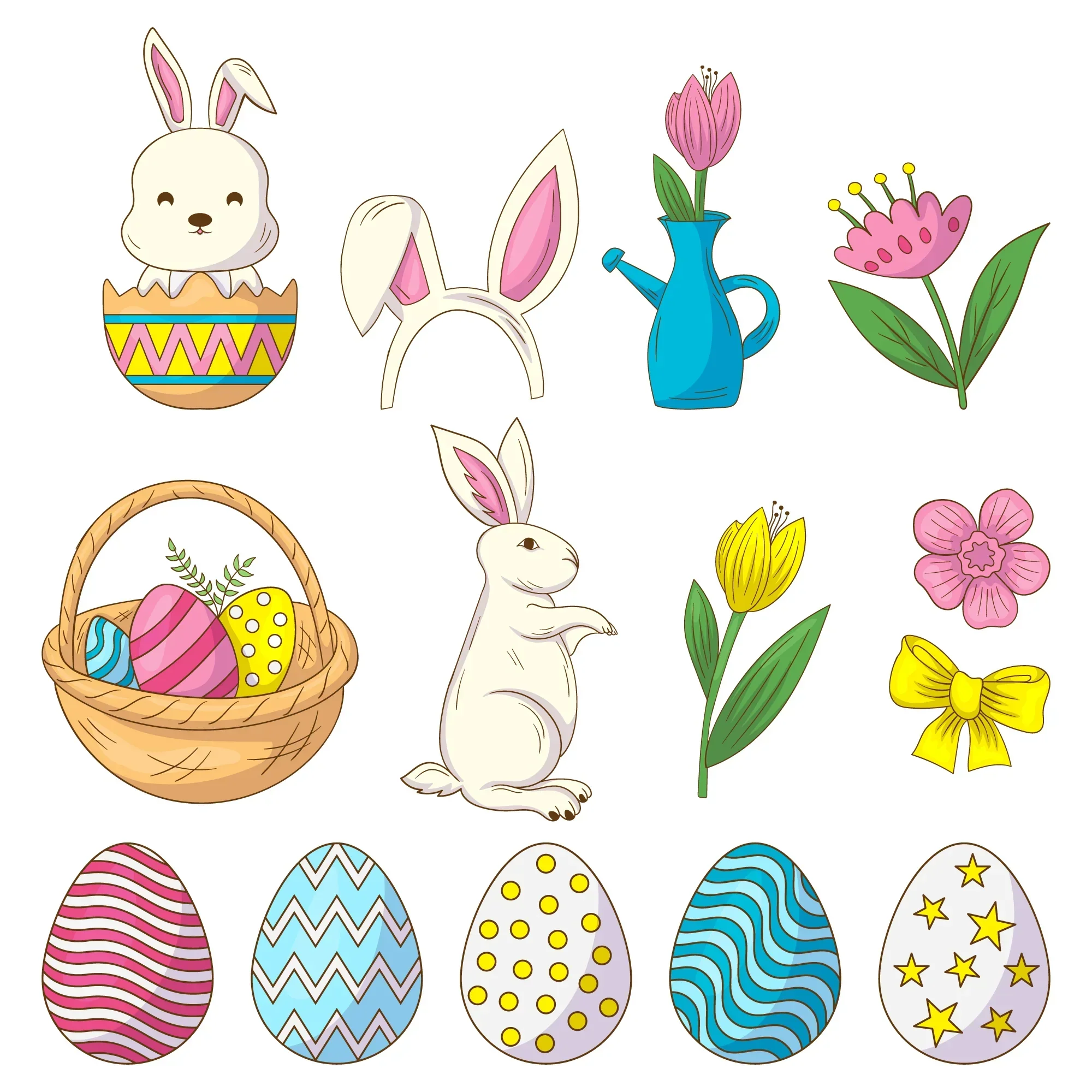 Easter Alphabet Clipart SVG Bundle - Image 5