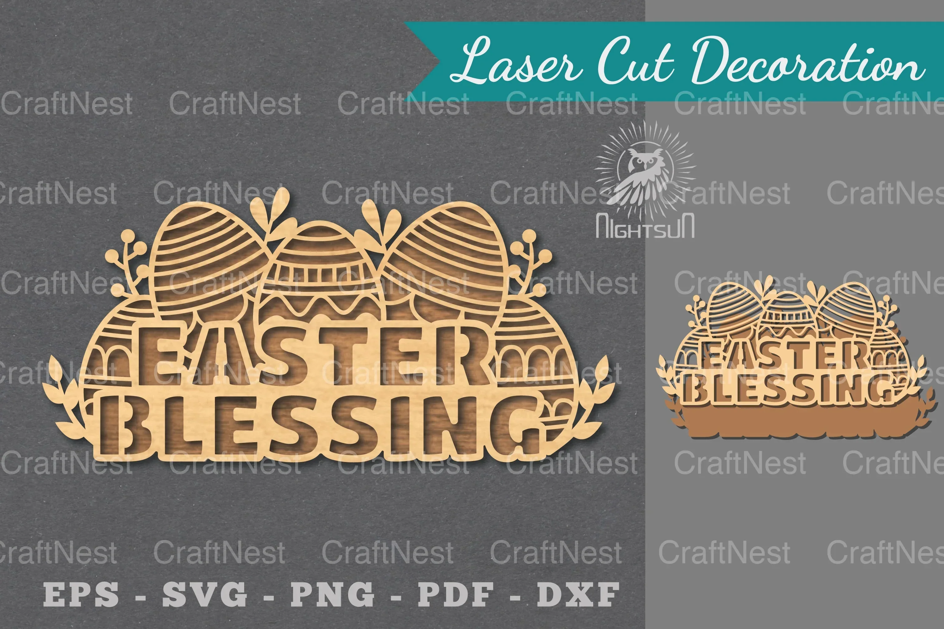 Easter Blessings Laser Cut Sign Bundle