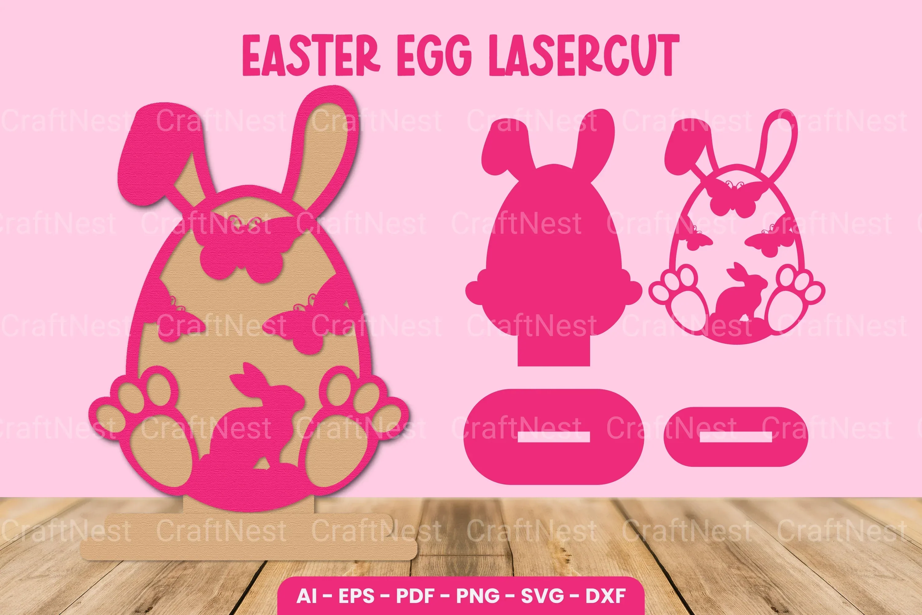 Easter Egg Laser Cut SVG Bundle