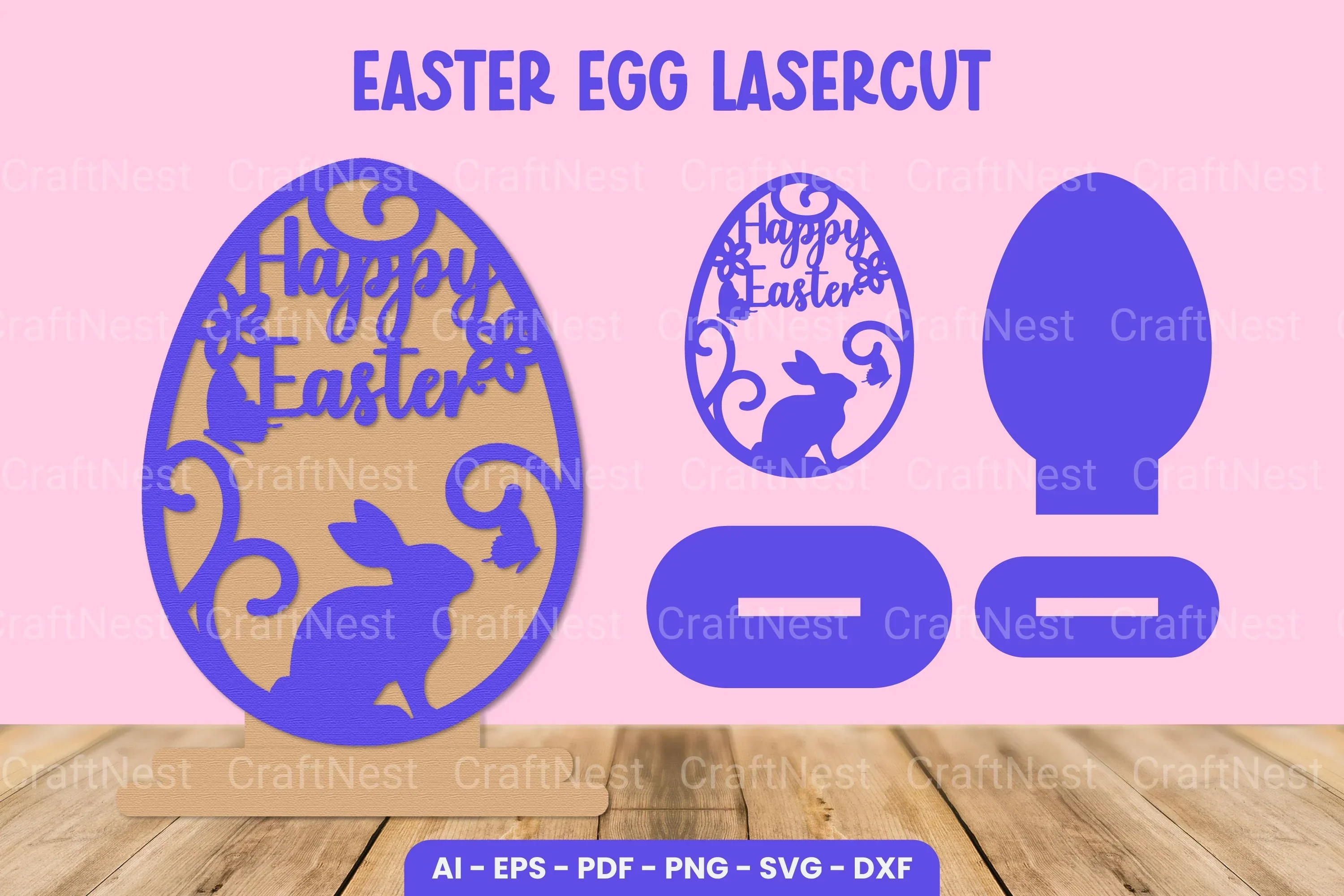 Easter Egg Laser Cut SVG Bundle