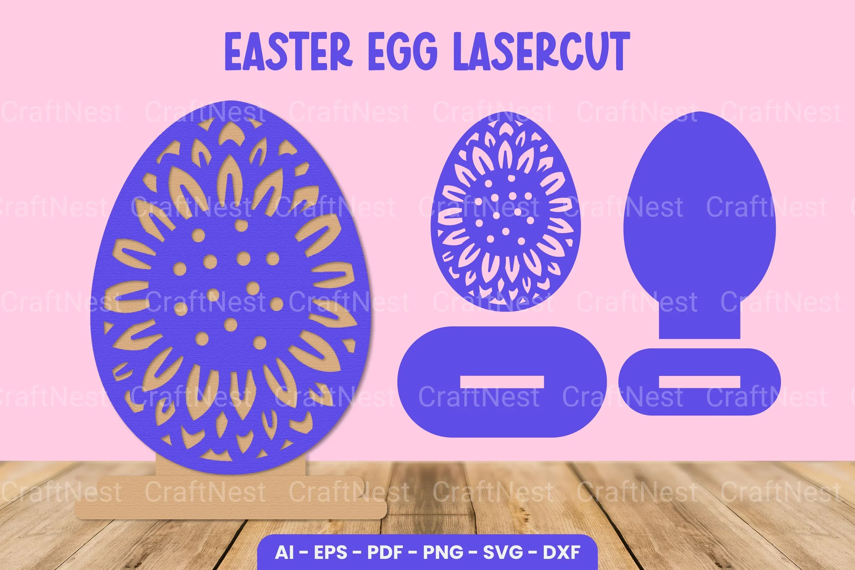 Easter Egg Laser Cut SVG Bundle