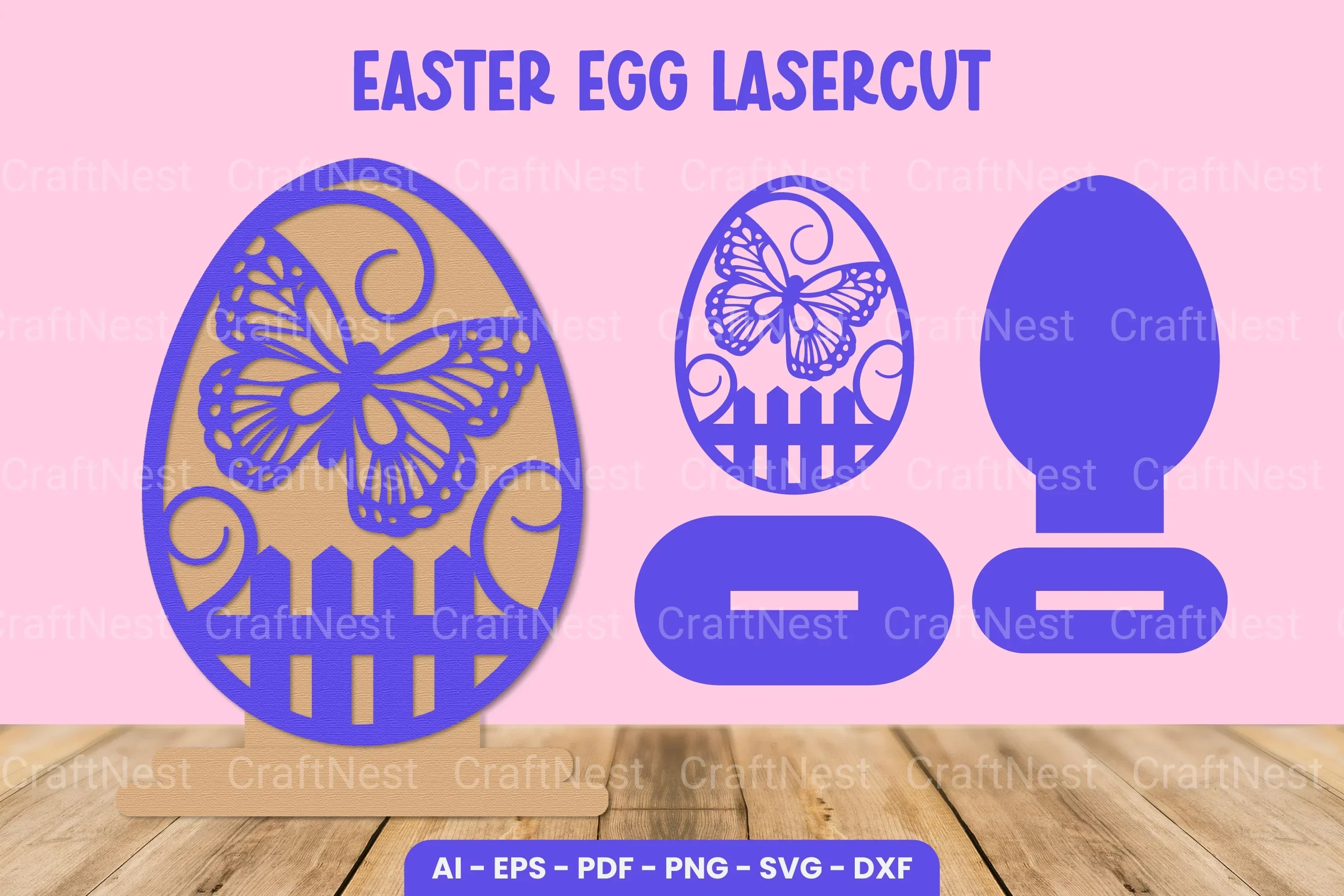 Easter Egg Laser Cut SVG Bundle