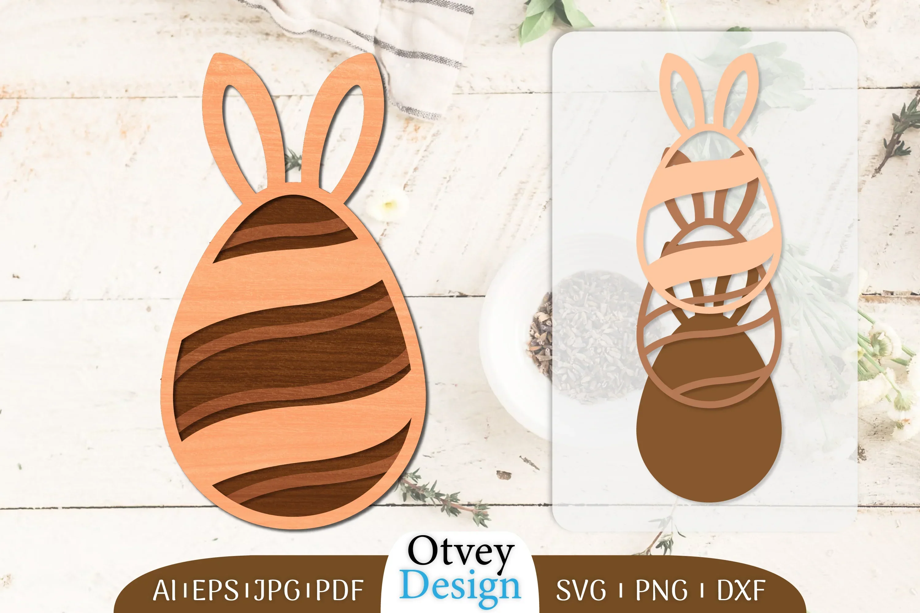 Easter Eggs Lasercut SVG Bundle