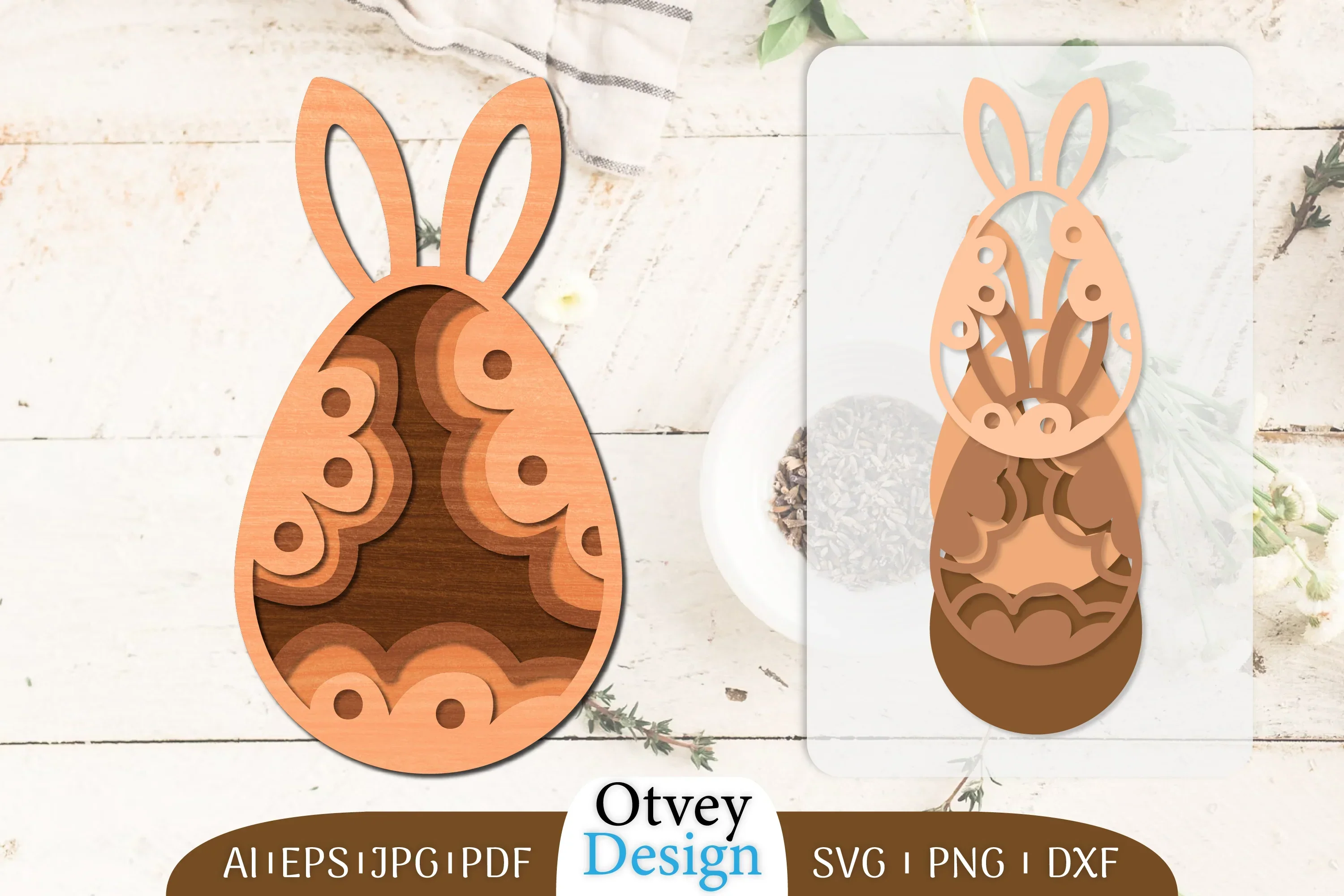 Easter Eggs Lasercut SVG Bundle