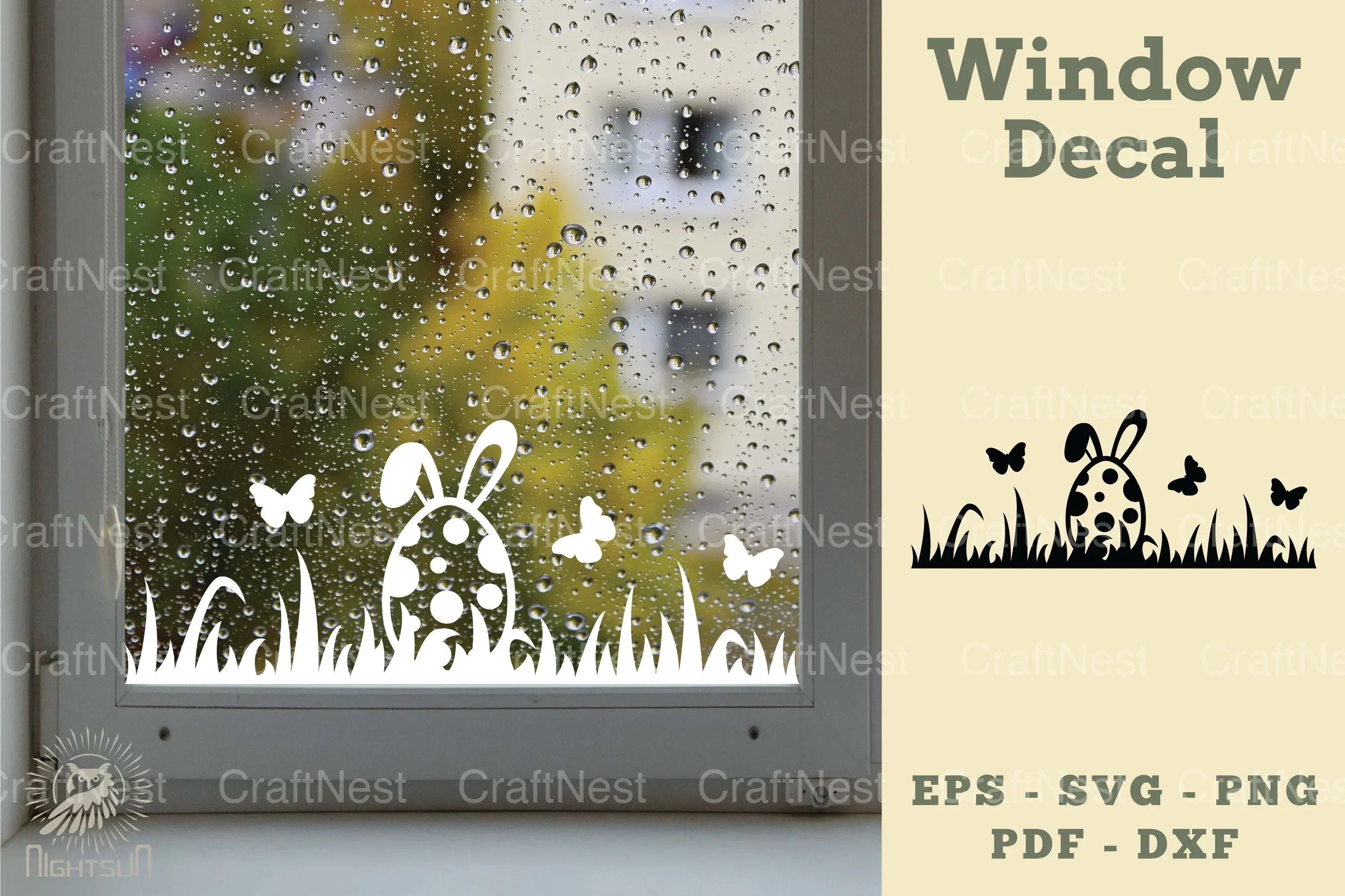 Easter Window Decal SVG Bundle