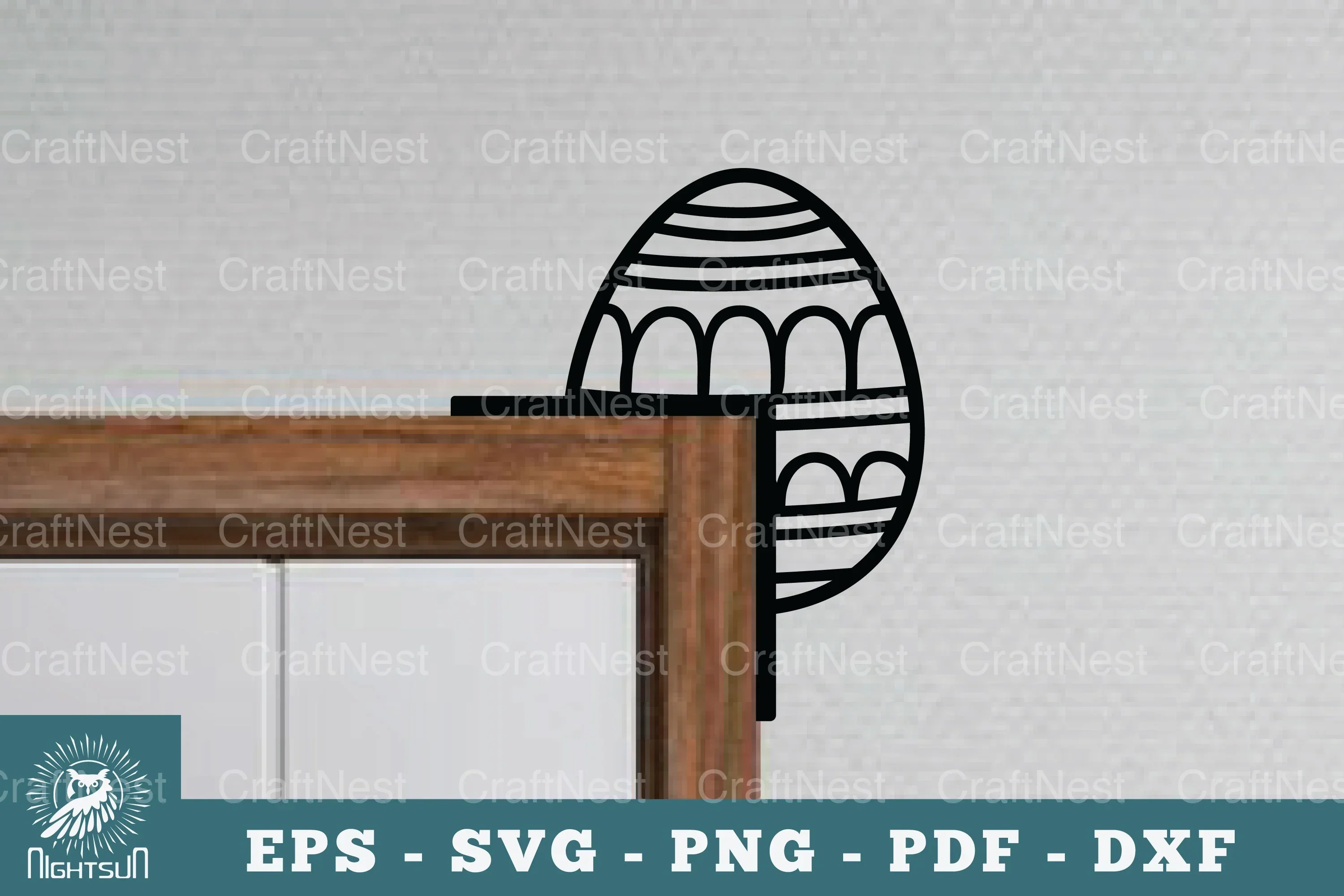 Egg Door Corner Lasercut SVG Bundle