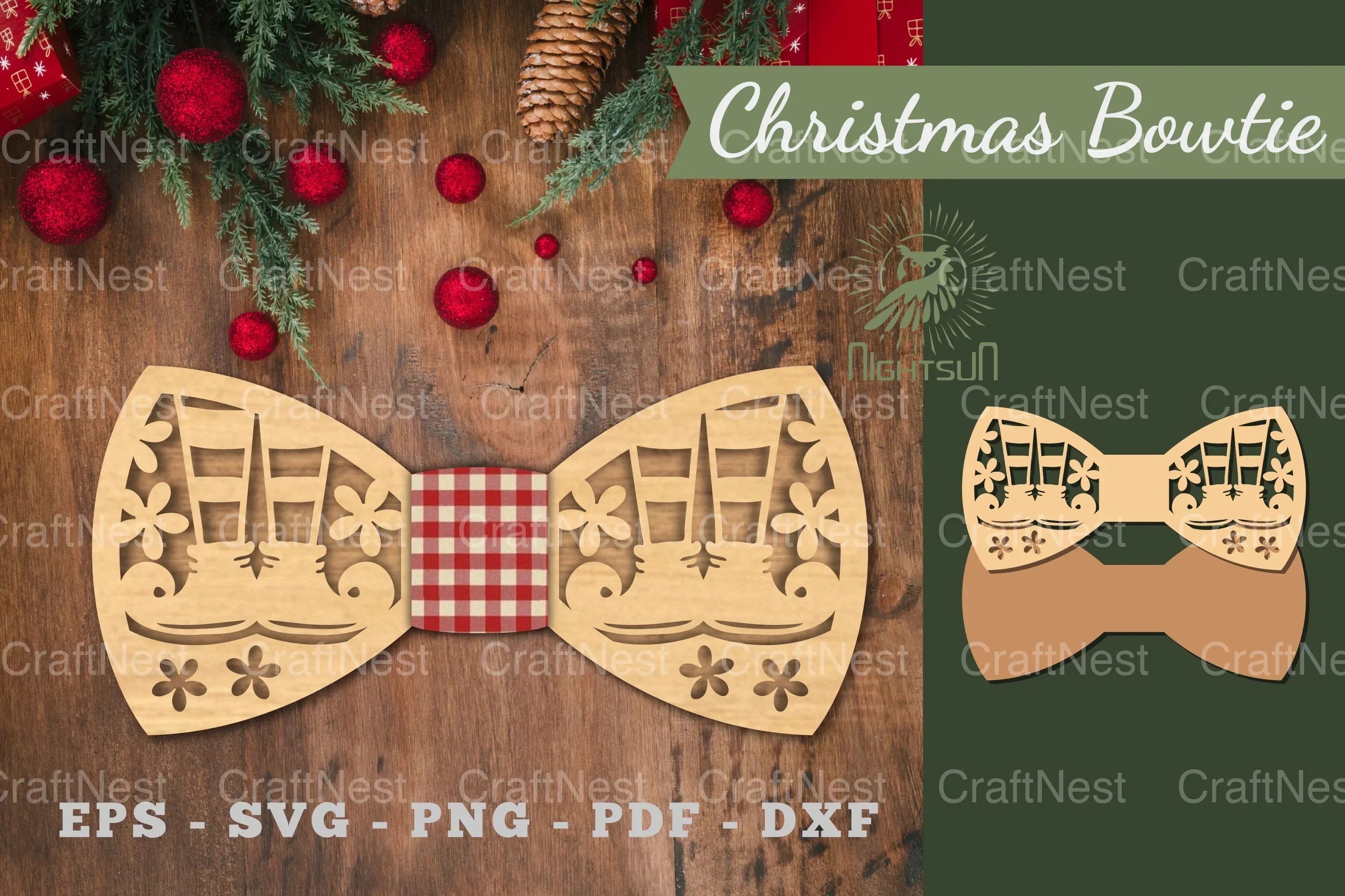 Elf Legs Bowtie Clipart Bundle