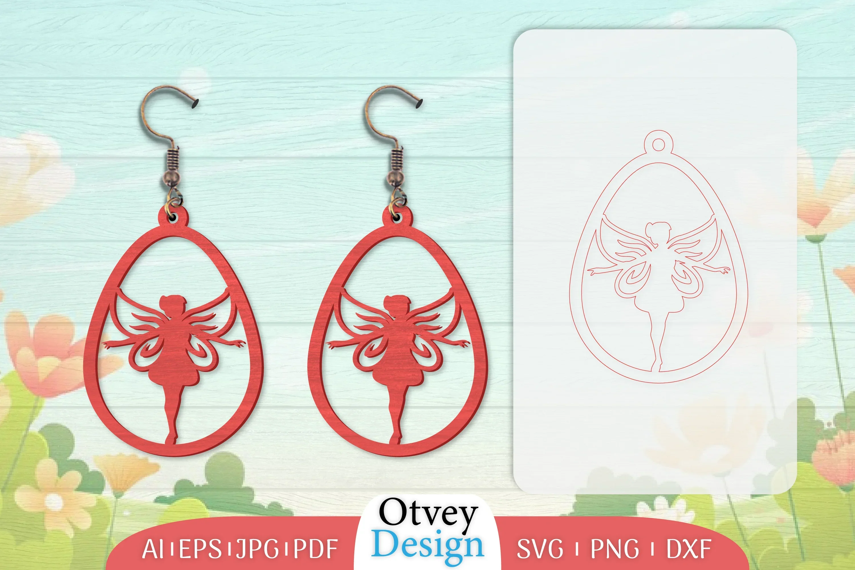 Fairy Earring Lasercut SVG Bundle
