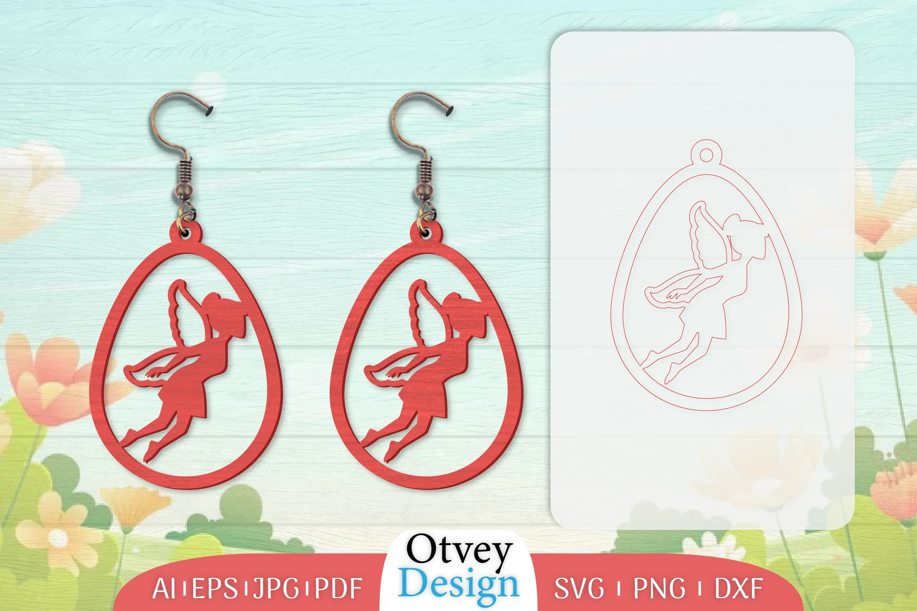 Fairy Earring Lasercut SVG Bundle