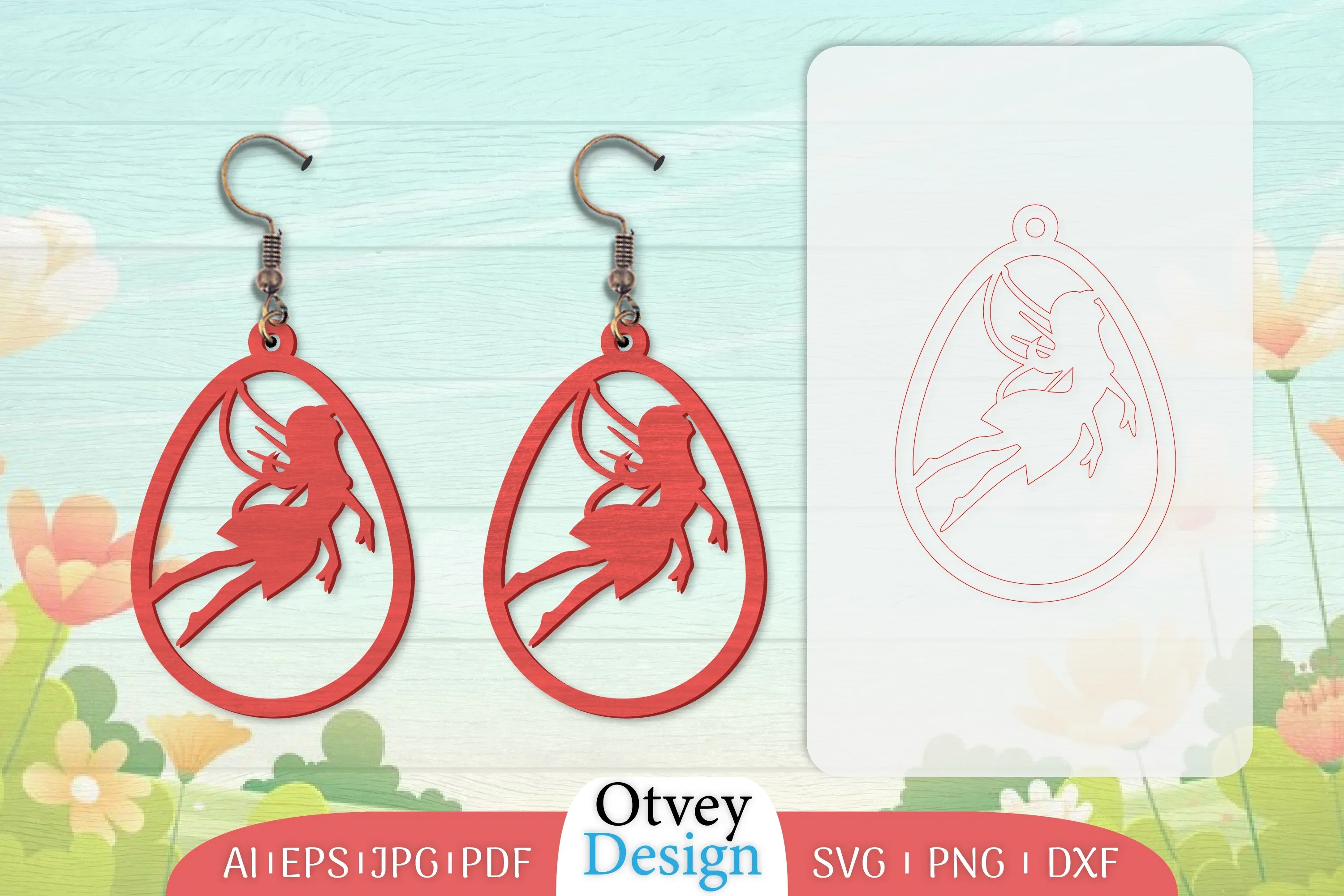 Fairy Earring Lasercut SVG Bundle