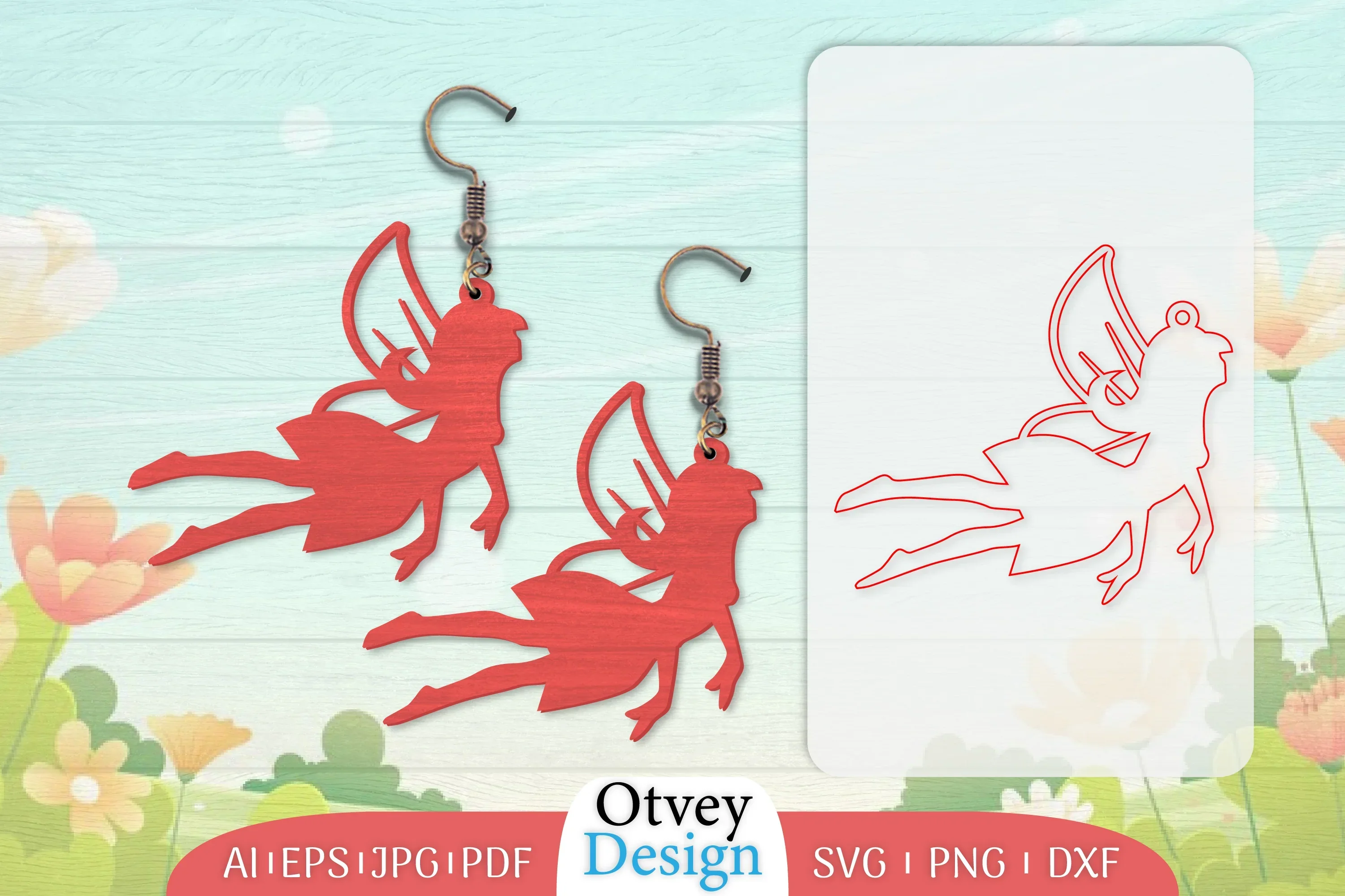 Fairy Earring Lasercut SVG Bundle