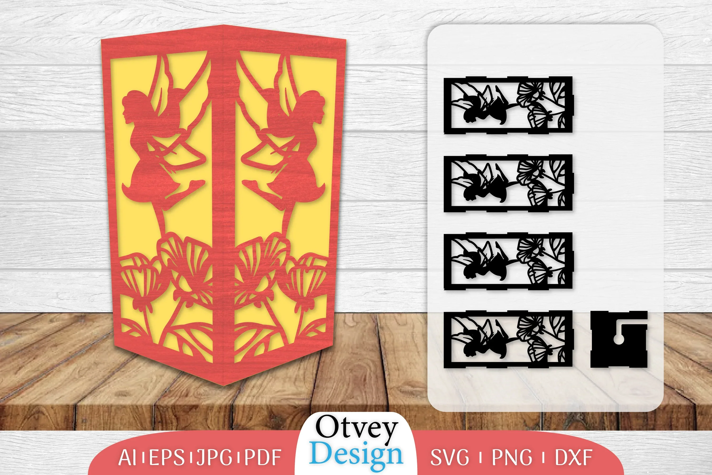 Fairy Lamp Lasercut SVG Bundle