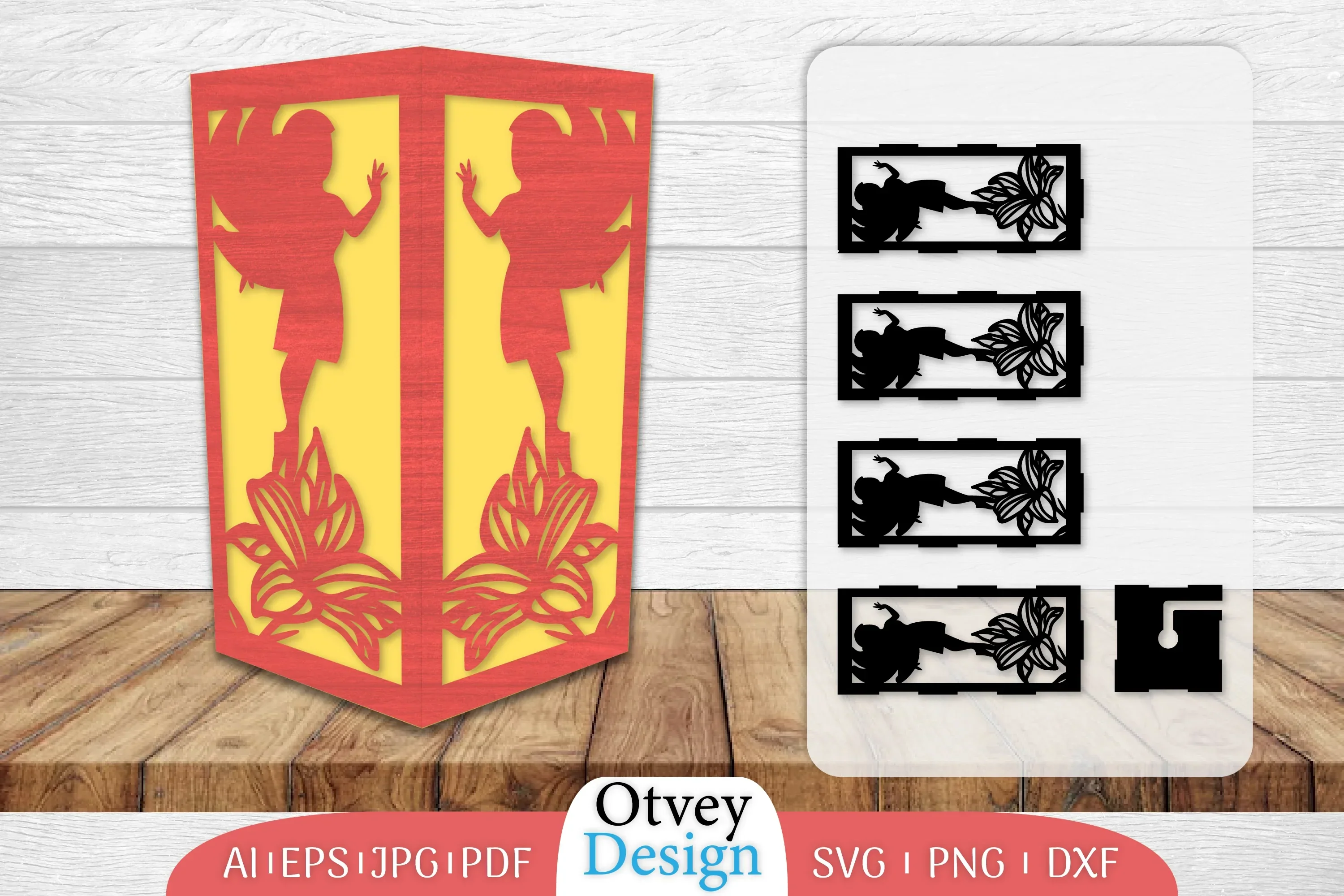 Fairy Lamp Lasercut SVG Bundle