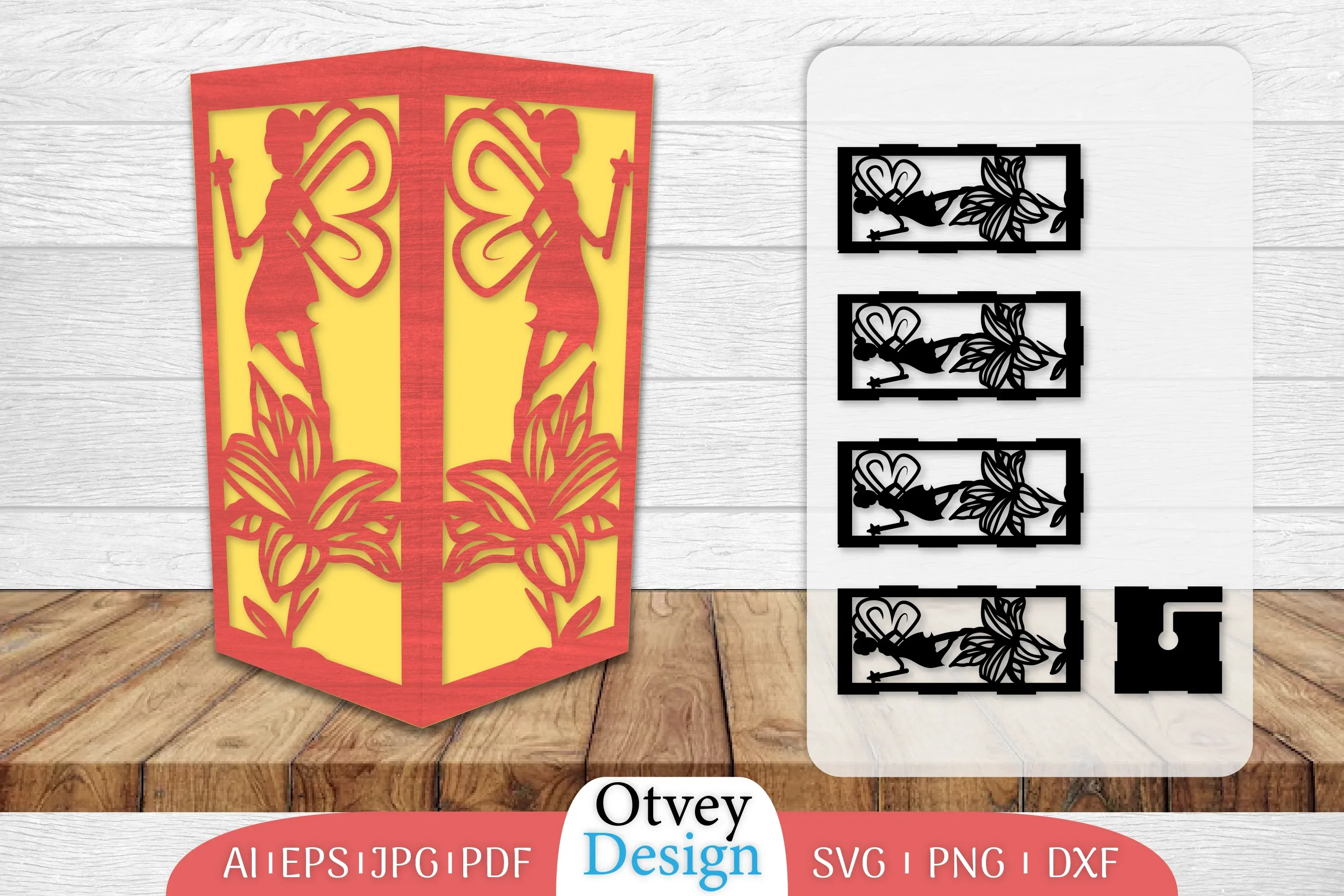Fairy Lamp Lasercut SVG Bundle