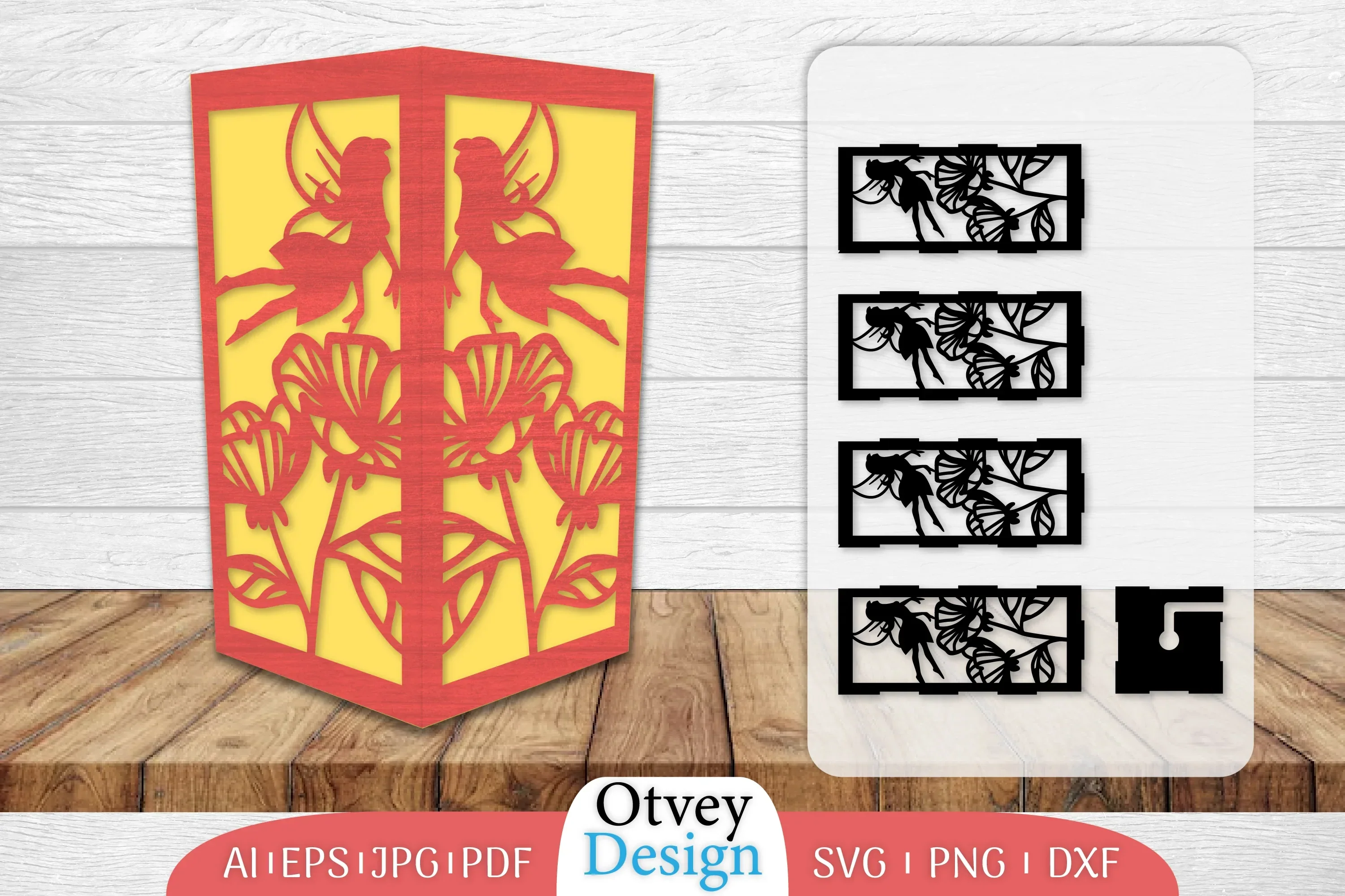 Fairy Lamp Lasercut SVG Bundle
