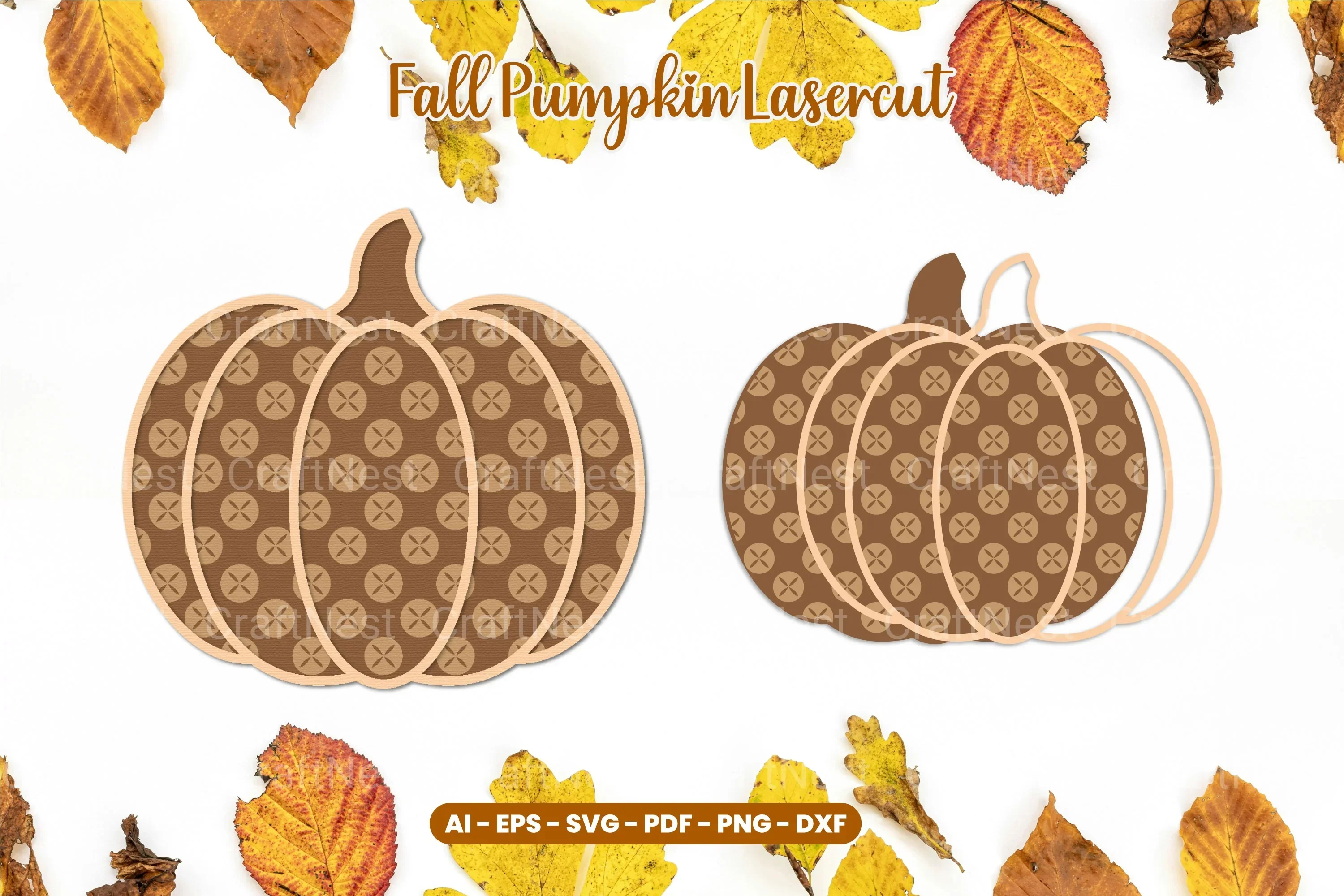 Fall Pumpkin Laser Cut SVG Bundle