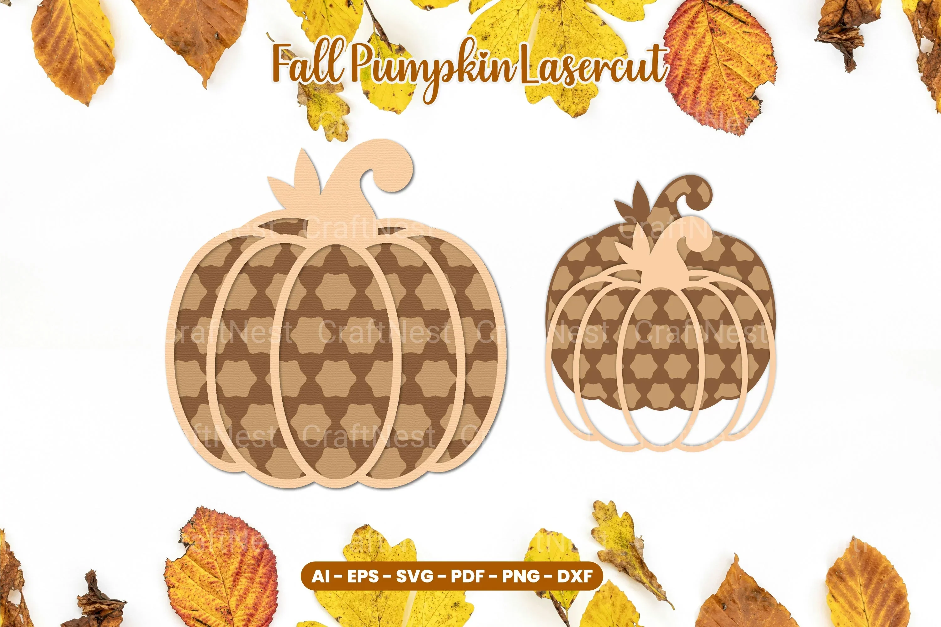 Fall Pumpkin Laser Cut SVG Bundle