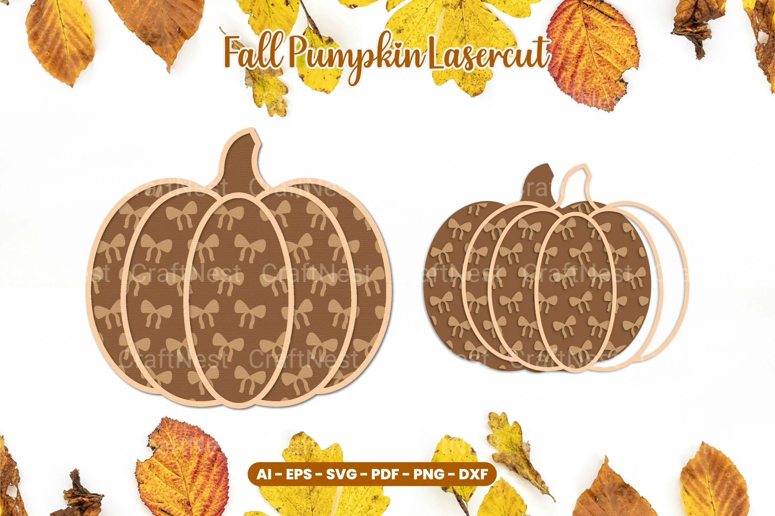 Fall Pumpkin Lasercut SVG Bundle