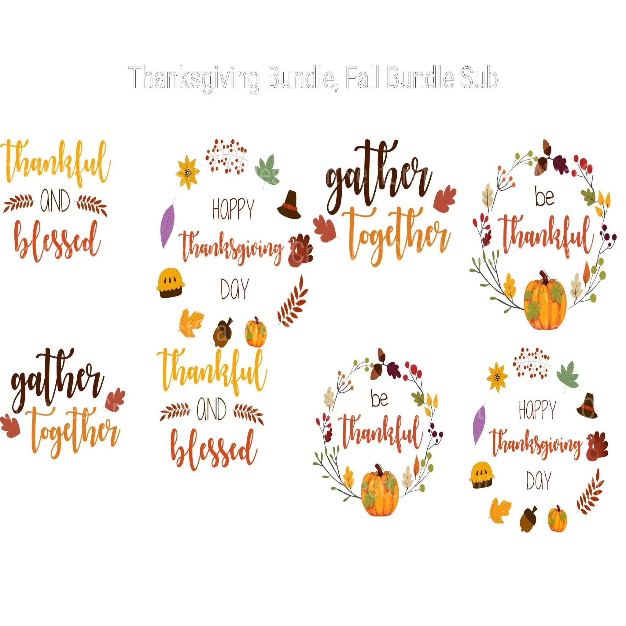 Fall Thanksgiving SVG Bundle - Image 2
