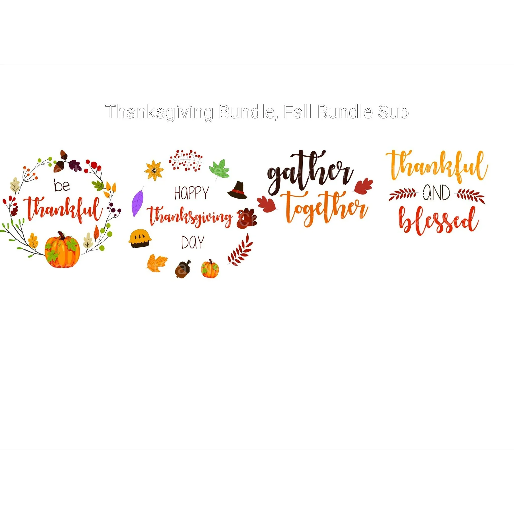 Fall Thanksgiving SVG Bundle - Image 3