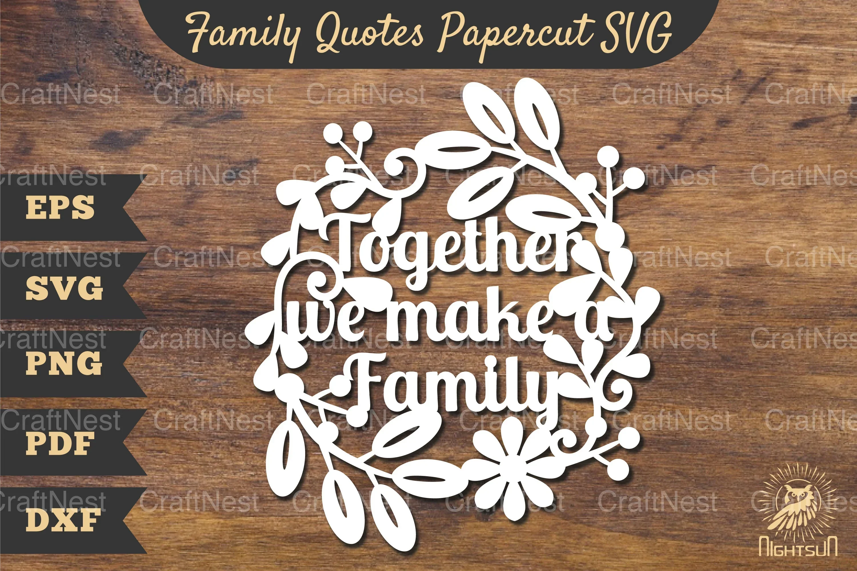 Family Quotes Papercut SVG Bundle