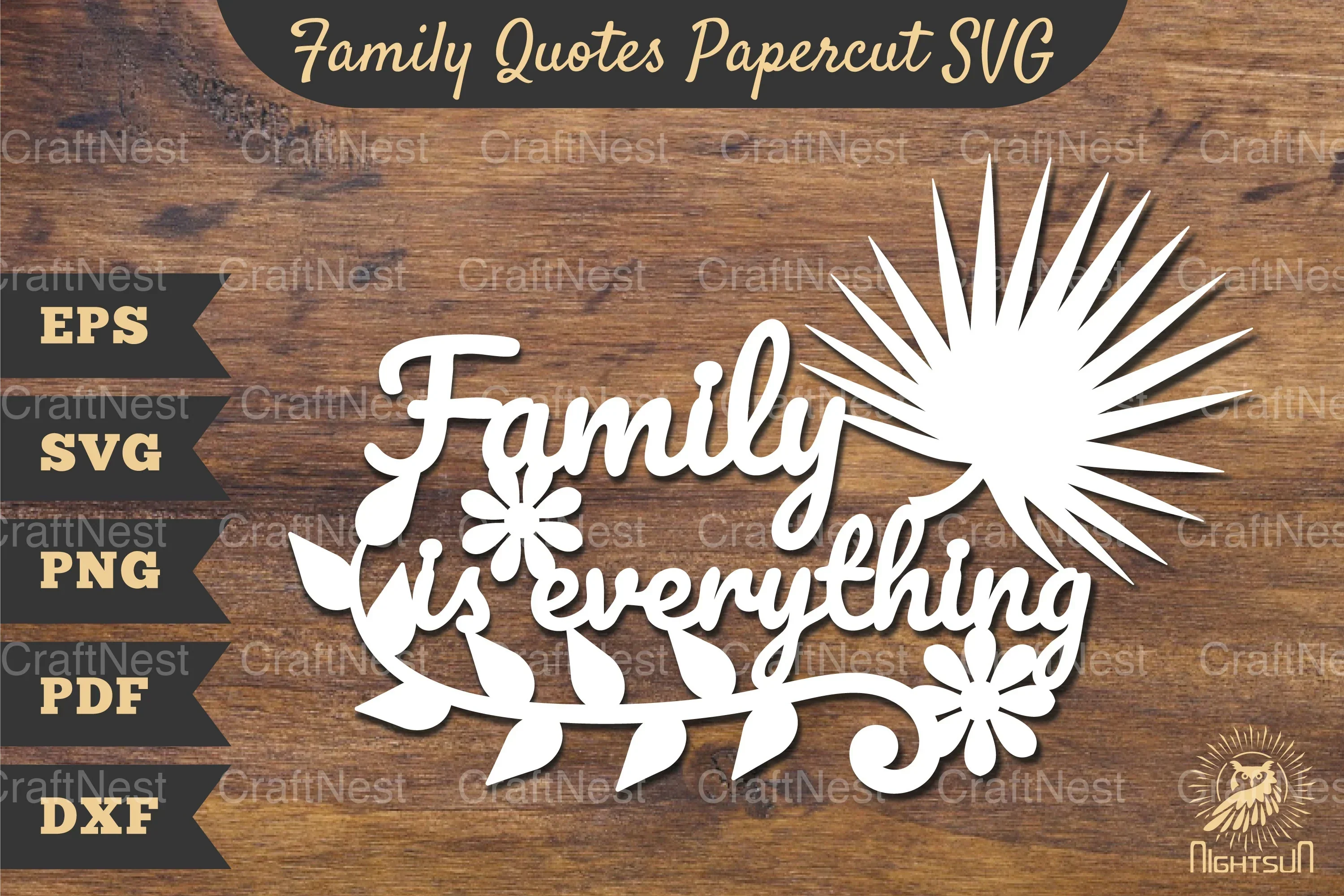 Family Quotes Papercut SVG Bundle
