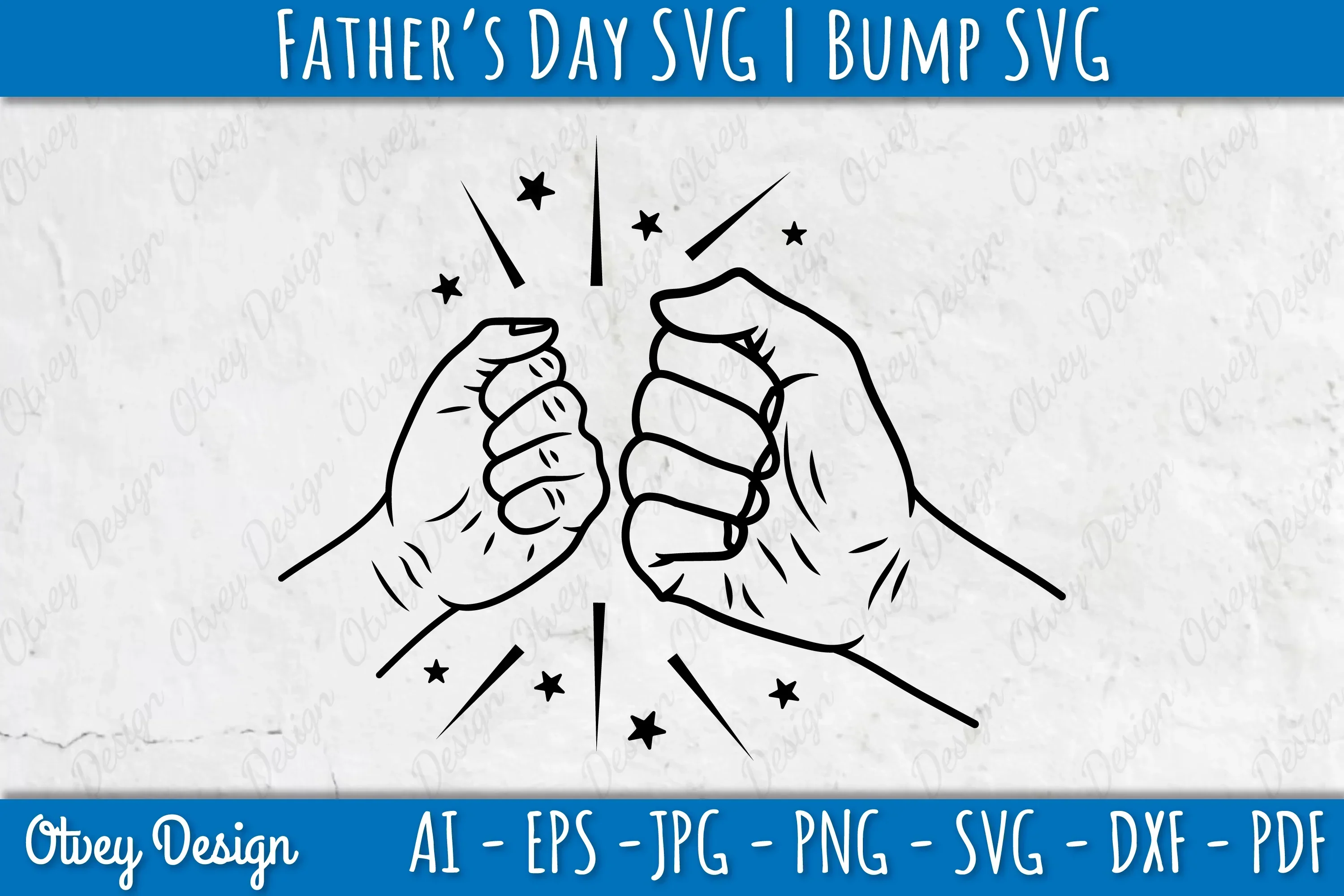 Father's Day Fist Bump SVG Bundle