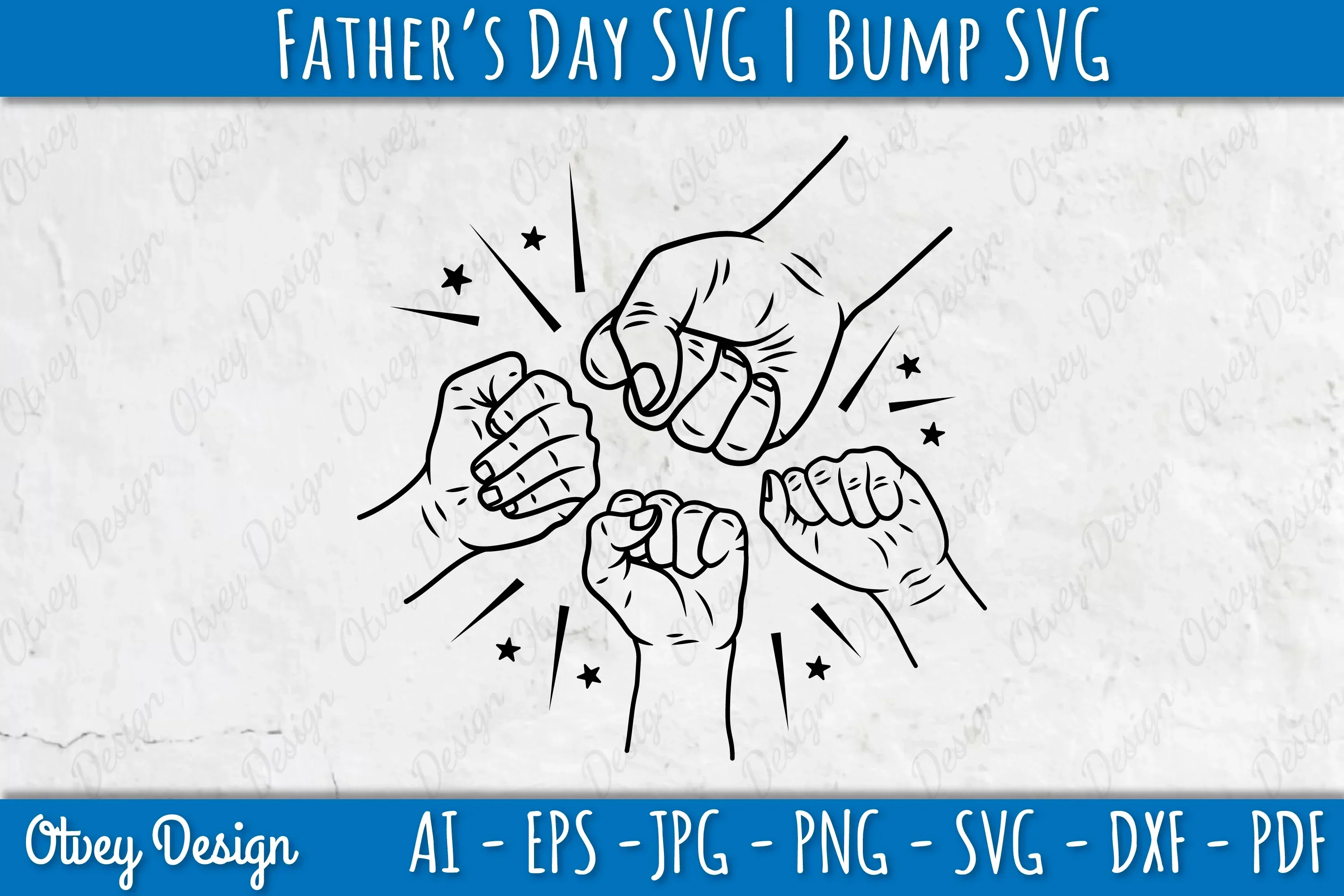 Father's Day Fist Bump SVG Bundle