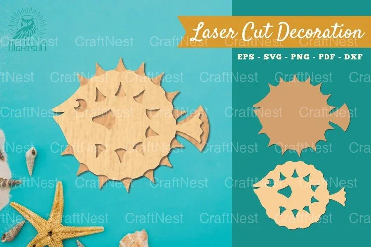 Fish Laser Cut Decoration Clipart Bundle