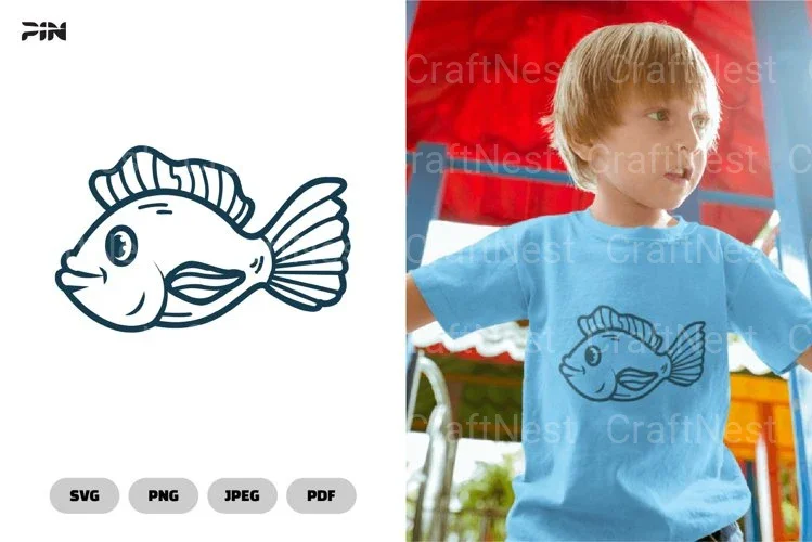 Fish Sea Animals Illustration Clipart Bundle