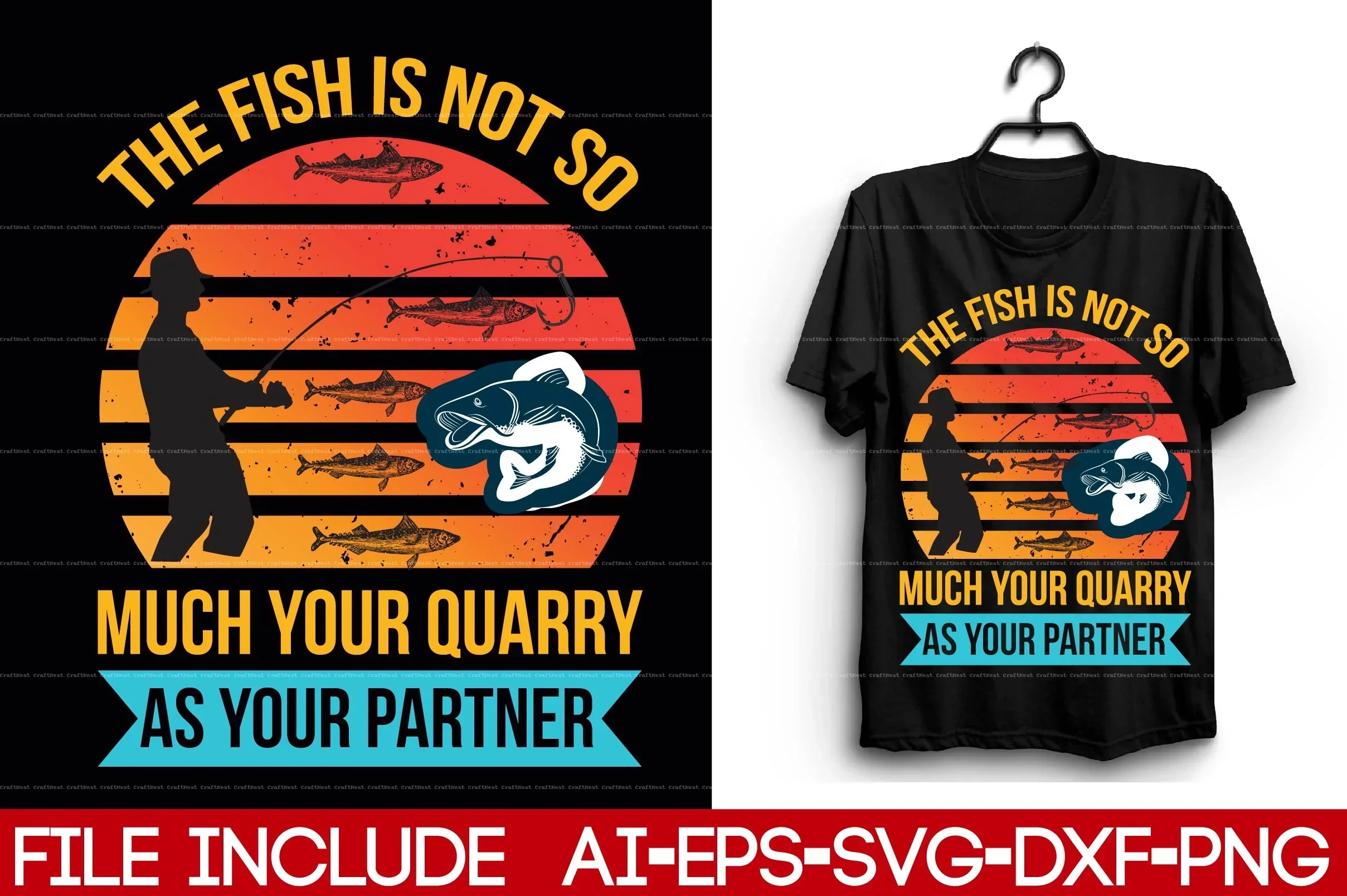 Fishing T-Shirt Design SVG Bundle - Image 14