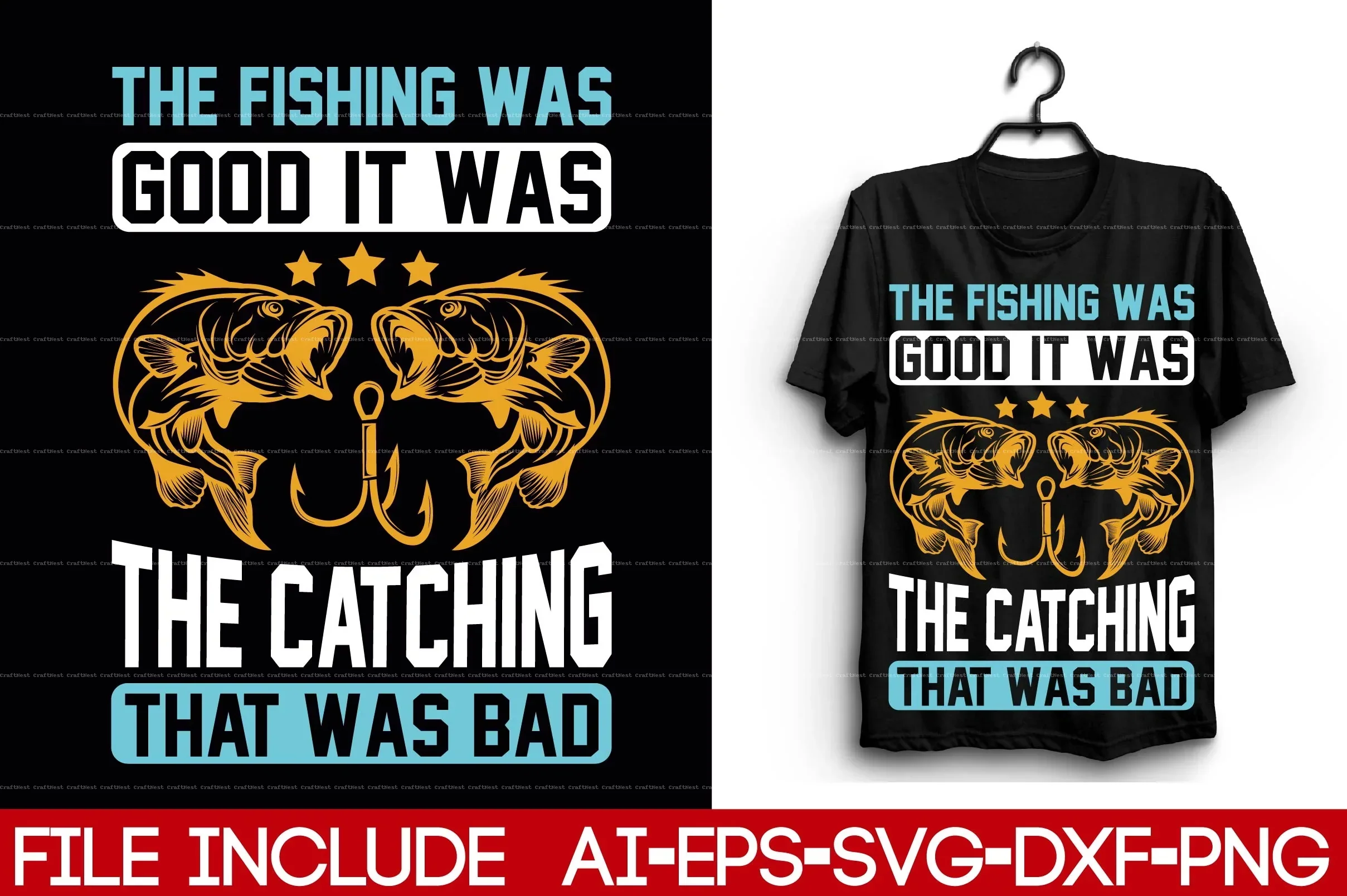 Fishing T-Shirt Design SVG Bundle - Image 5