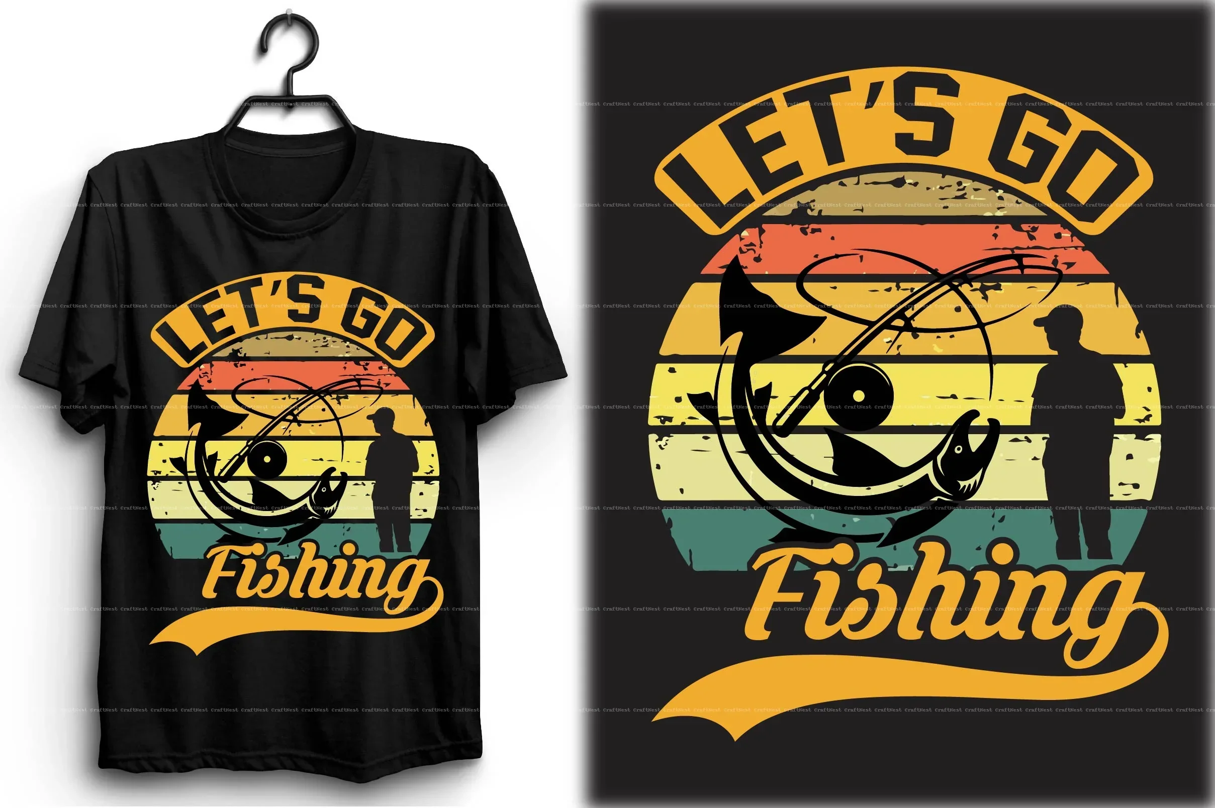 Fishing T-Shirt Design SVG Bundle - Image 8