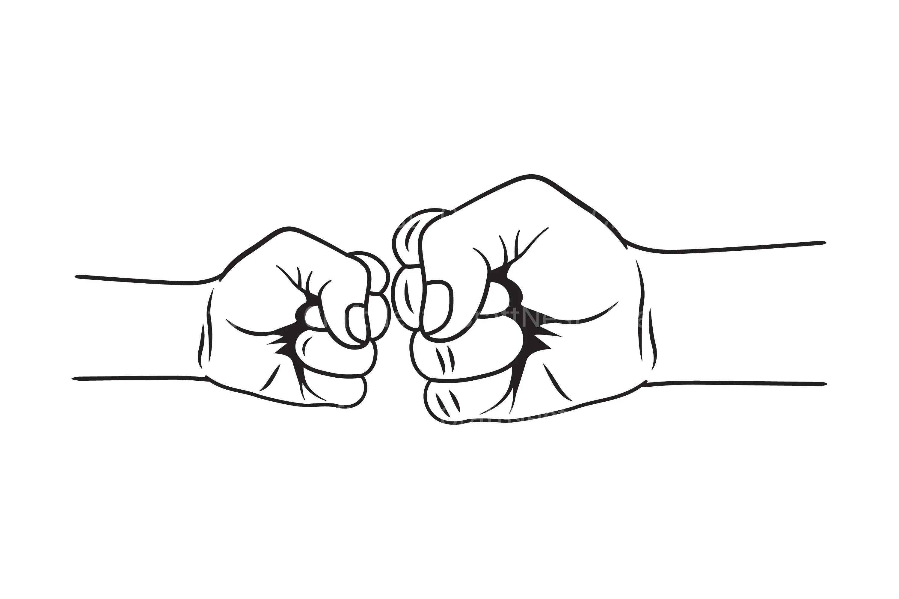 Fist Bump Fathers and Kids SVG Bundle - Image 2