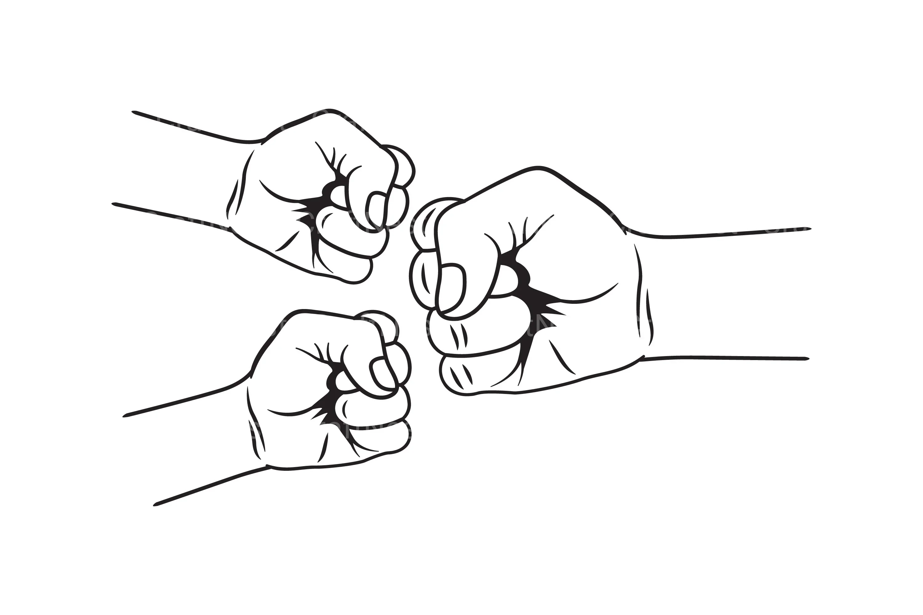 Fist Bump Fathers and Kids SVG Bundle - Image 5