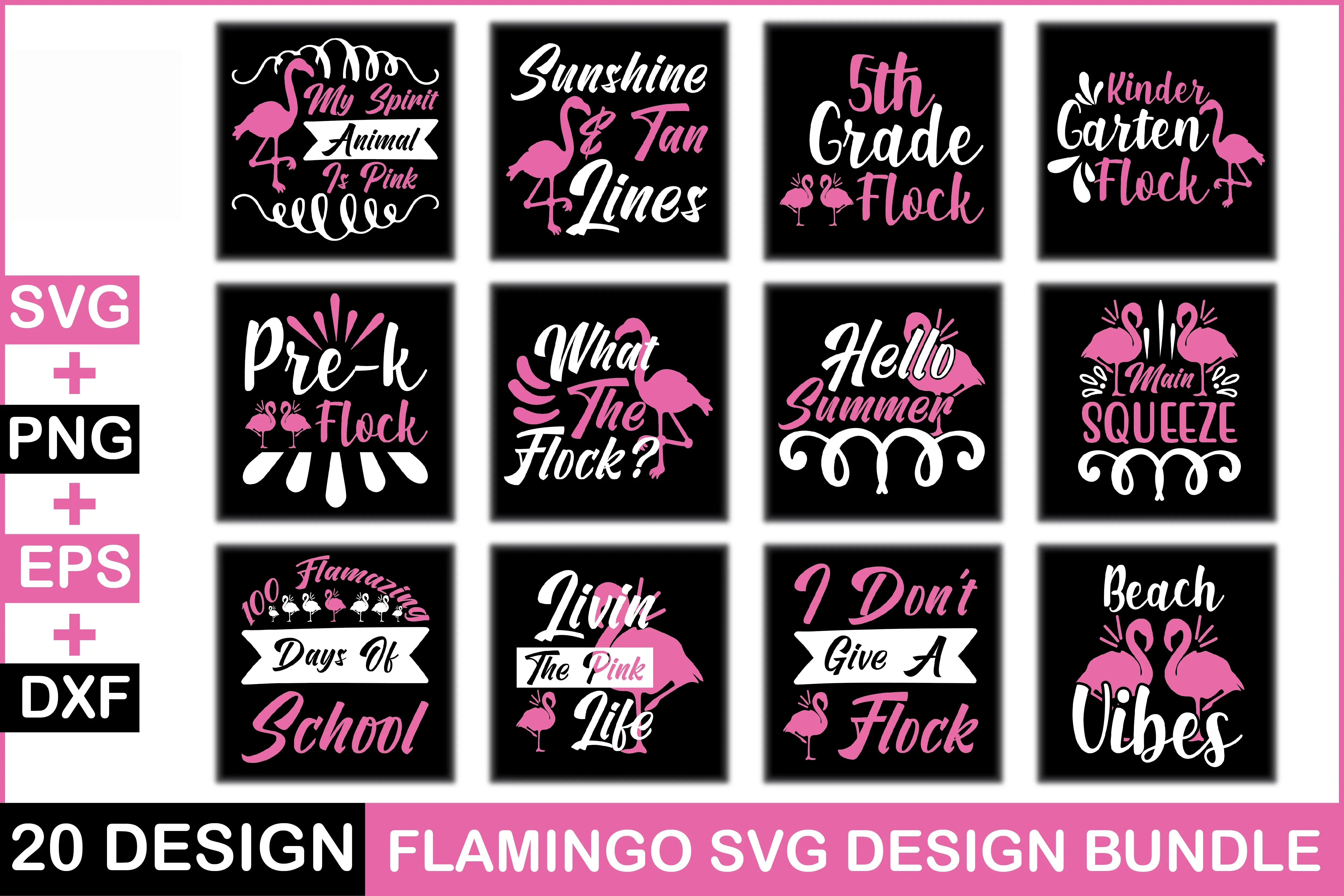Flamingo 20 SVG Bundle - Image 3