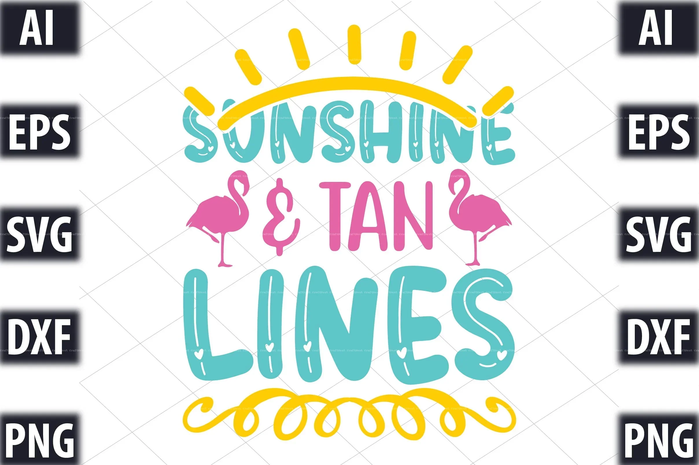 Flamingo Design SVG Bundle - Image 4