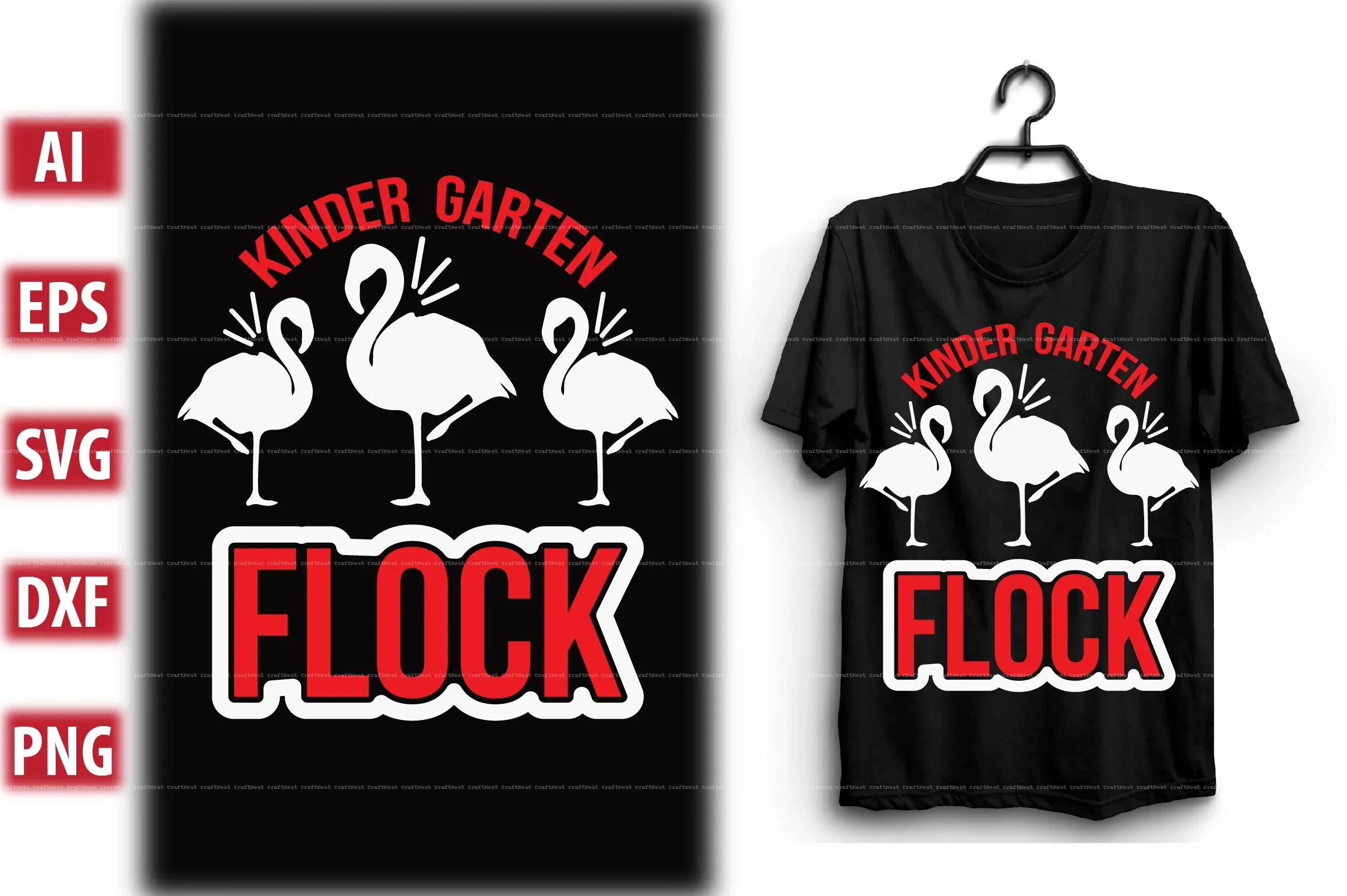 Flamingo T-Shirt Design SVG Bundle - Image 6