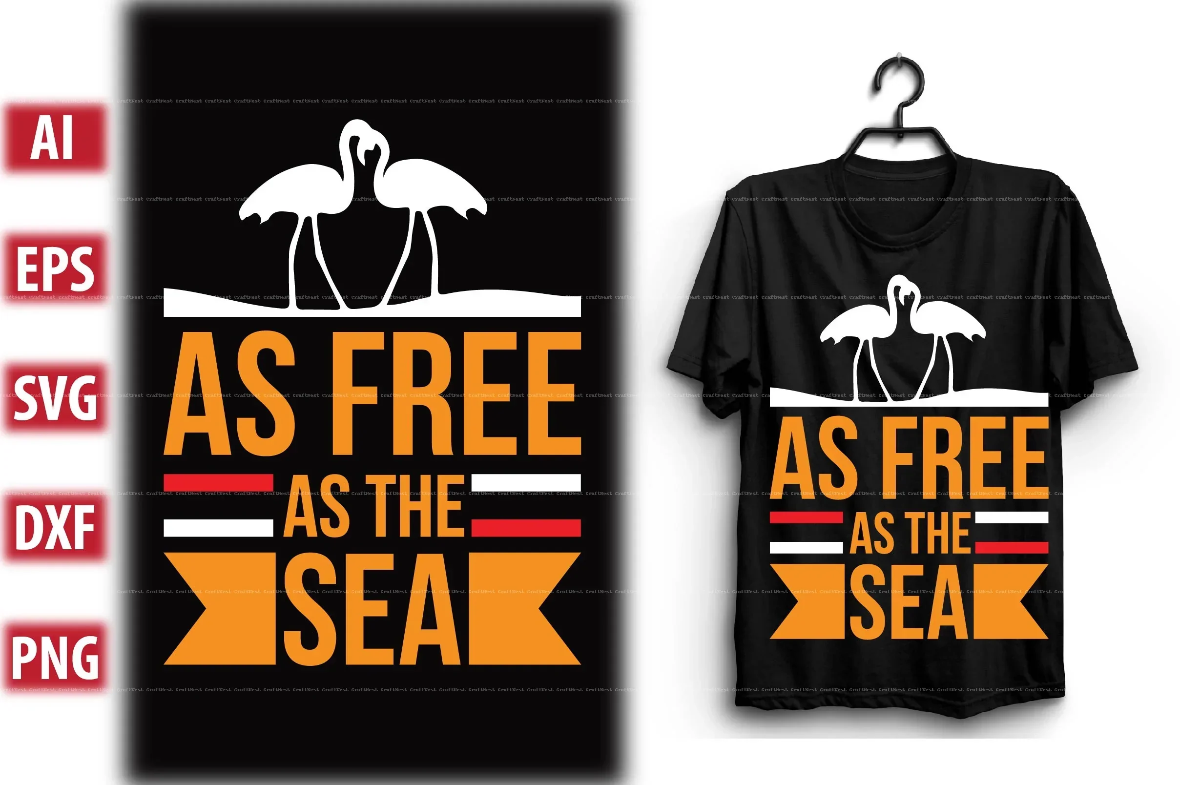 Flamingo T-Shirt Design SVG Bundle - Image 9