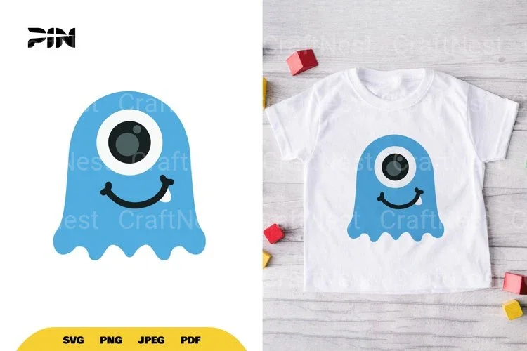 Flat Illustration Cute Monster Character Clipart Bundle