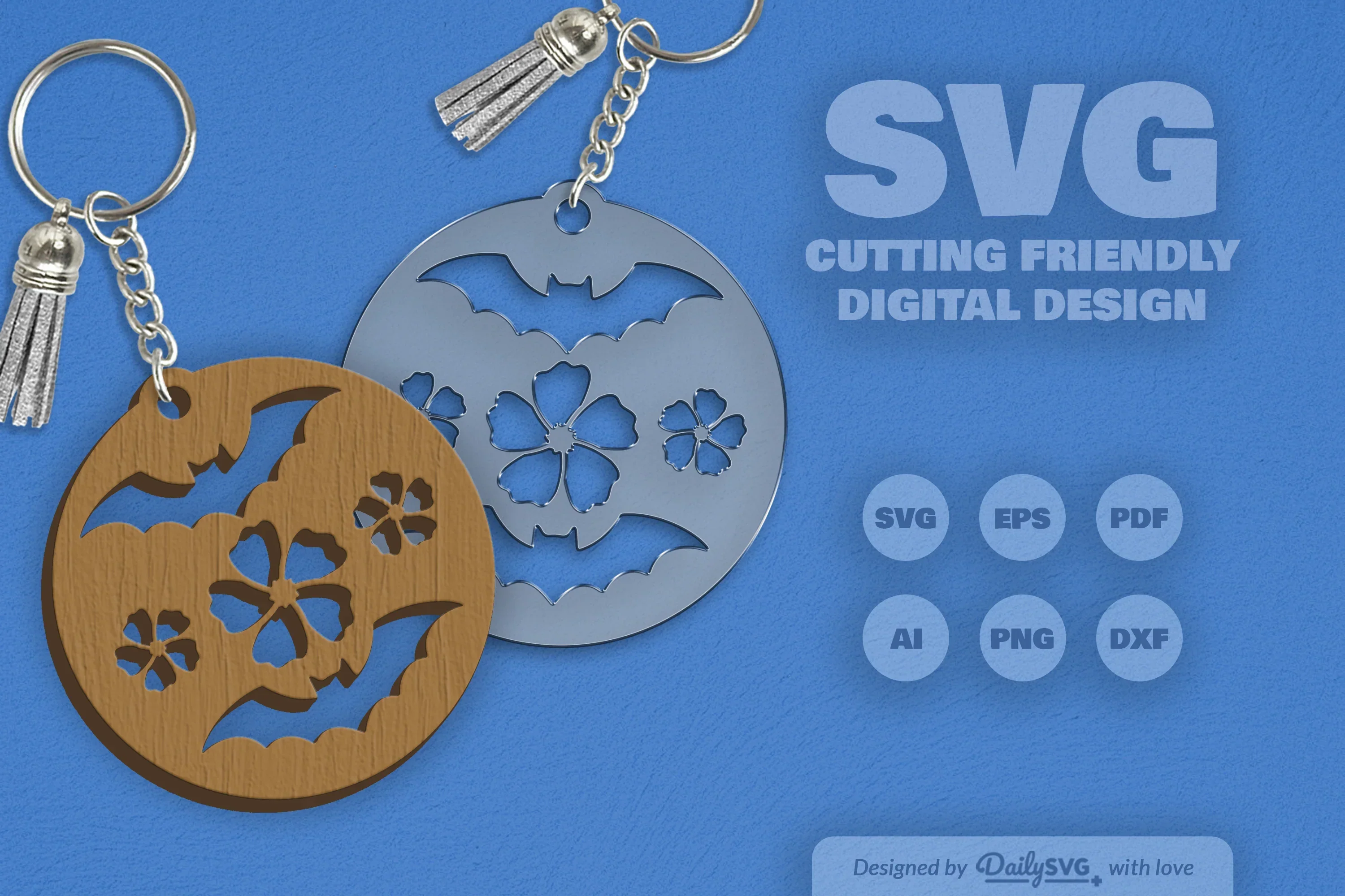 Floral Bats Halloween SVG Bundle - Image 2