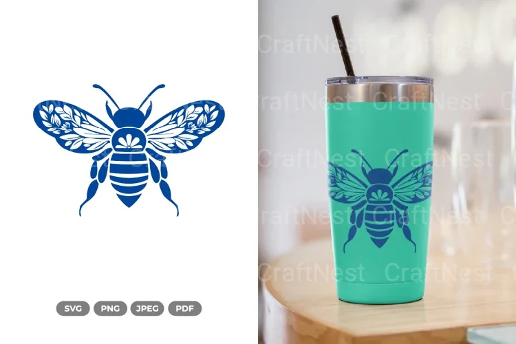 Floral Bee Spring SVG Bundle