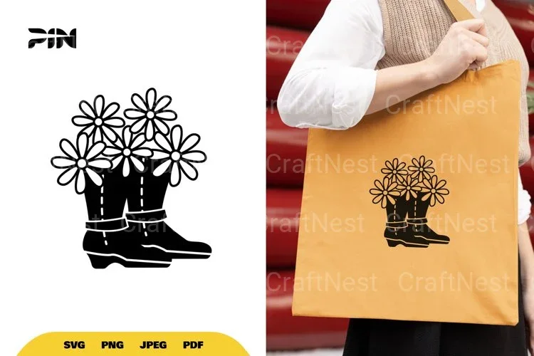 Floral Boot Cut SVG Bundle