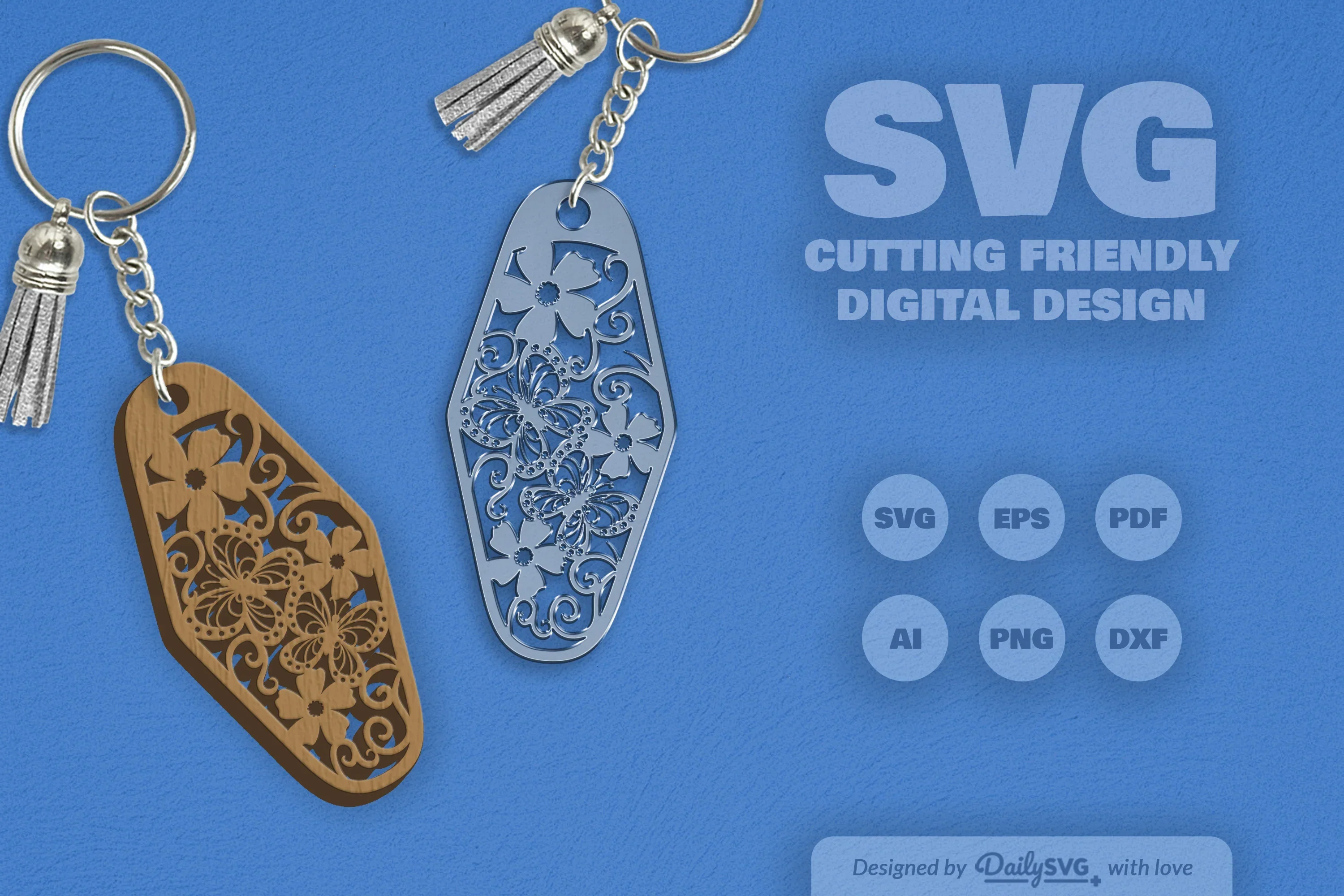 Floral Butterfly Motel SVG Bundle - Image 2