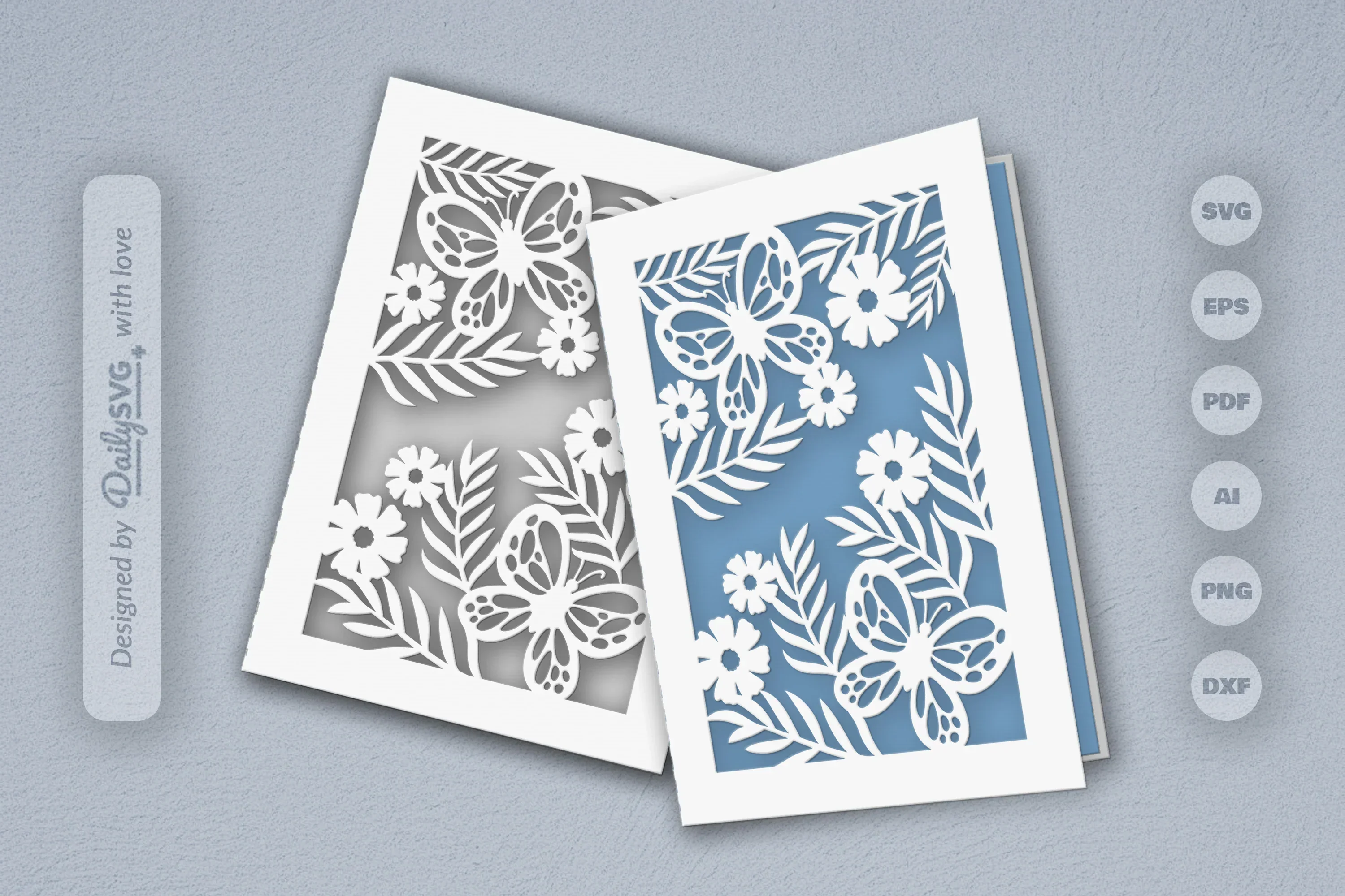 Floral Butterfly SVG Bundle Collection