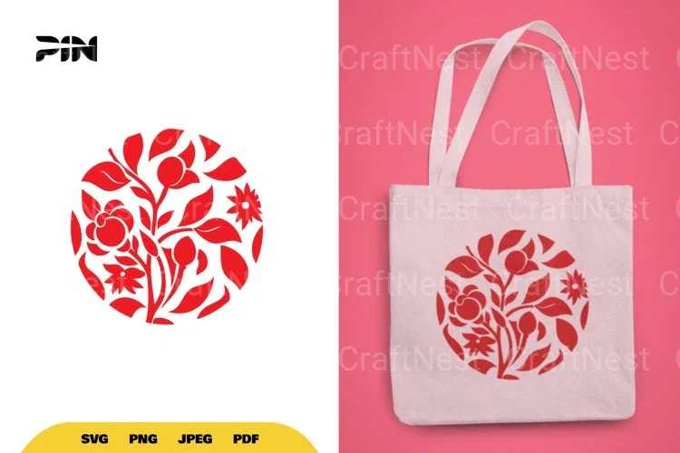 Floral Circle SVG Bundle